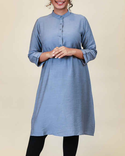 Powder Blue Ease Midi
