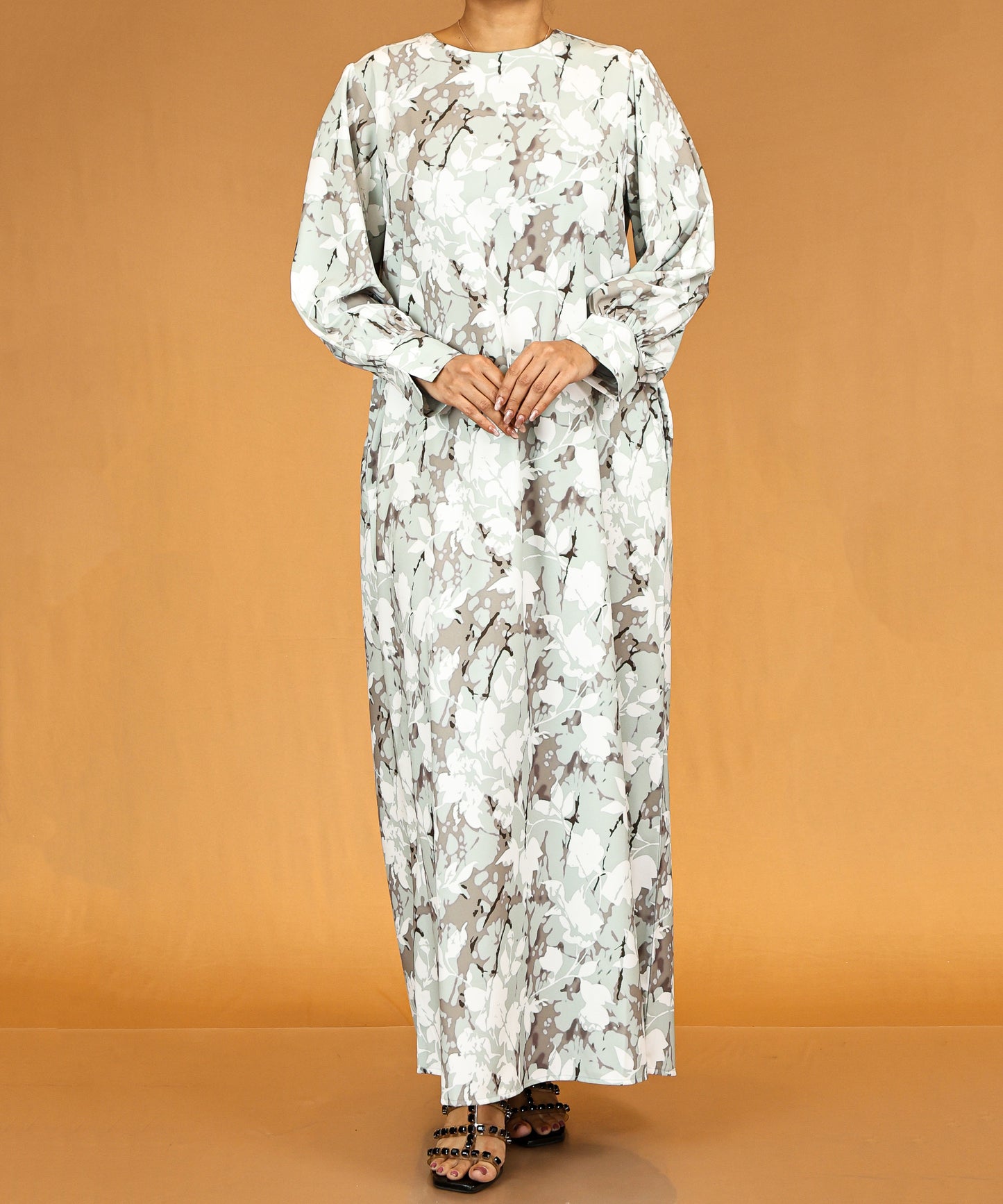 Mint Blossom Modest Abaya