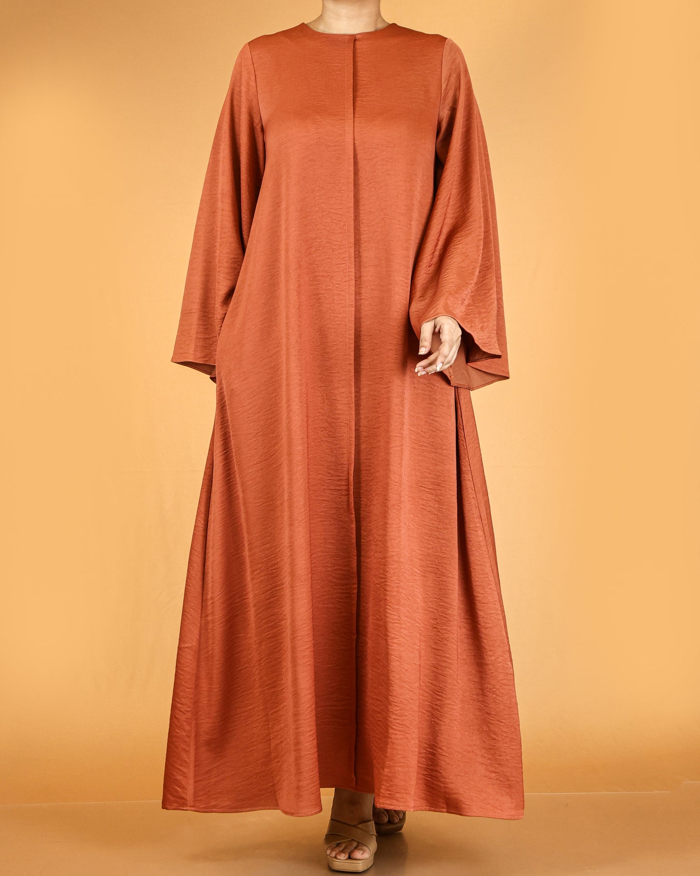 Flowy Textured Maxi Dress with Overlay