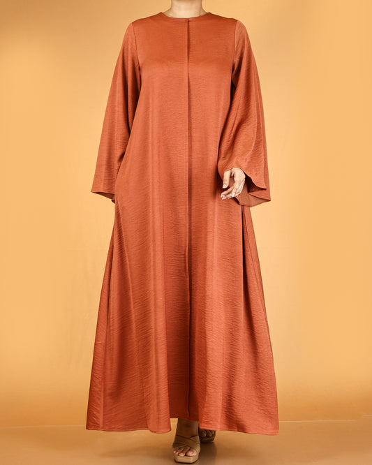 Flowy Textured Maxi Dress with Overlay