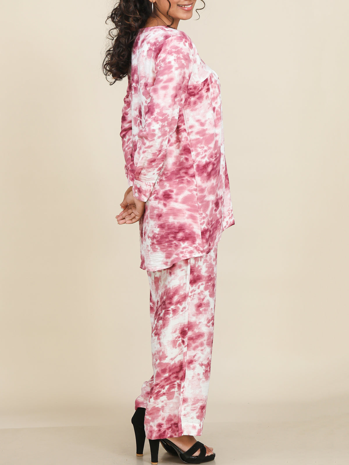 Selene Rose Pink Print Co-Ord Set