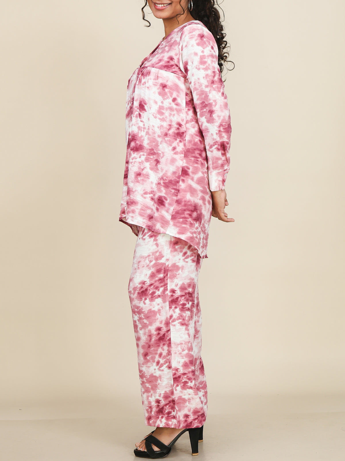 Selene Rose Pink Print Co-Ord Set