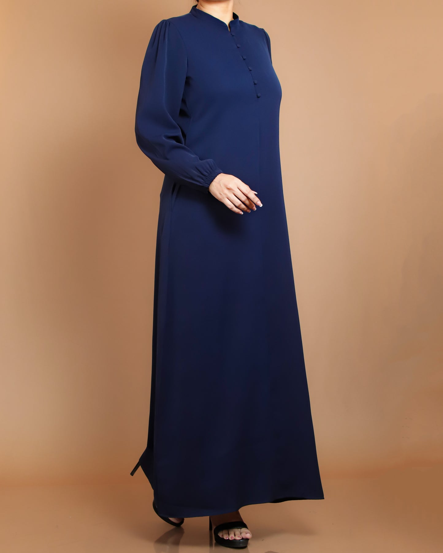 Midnight Elegance Full-Length Dress