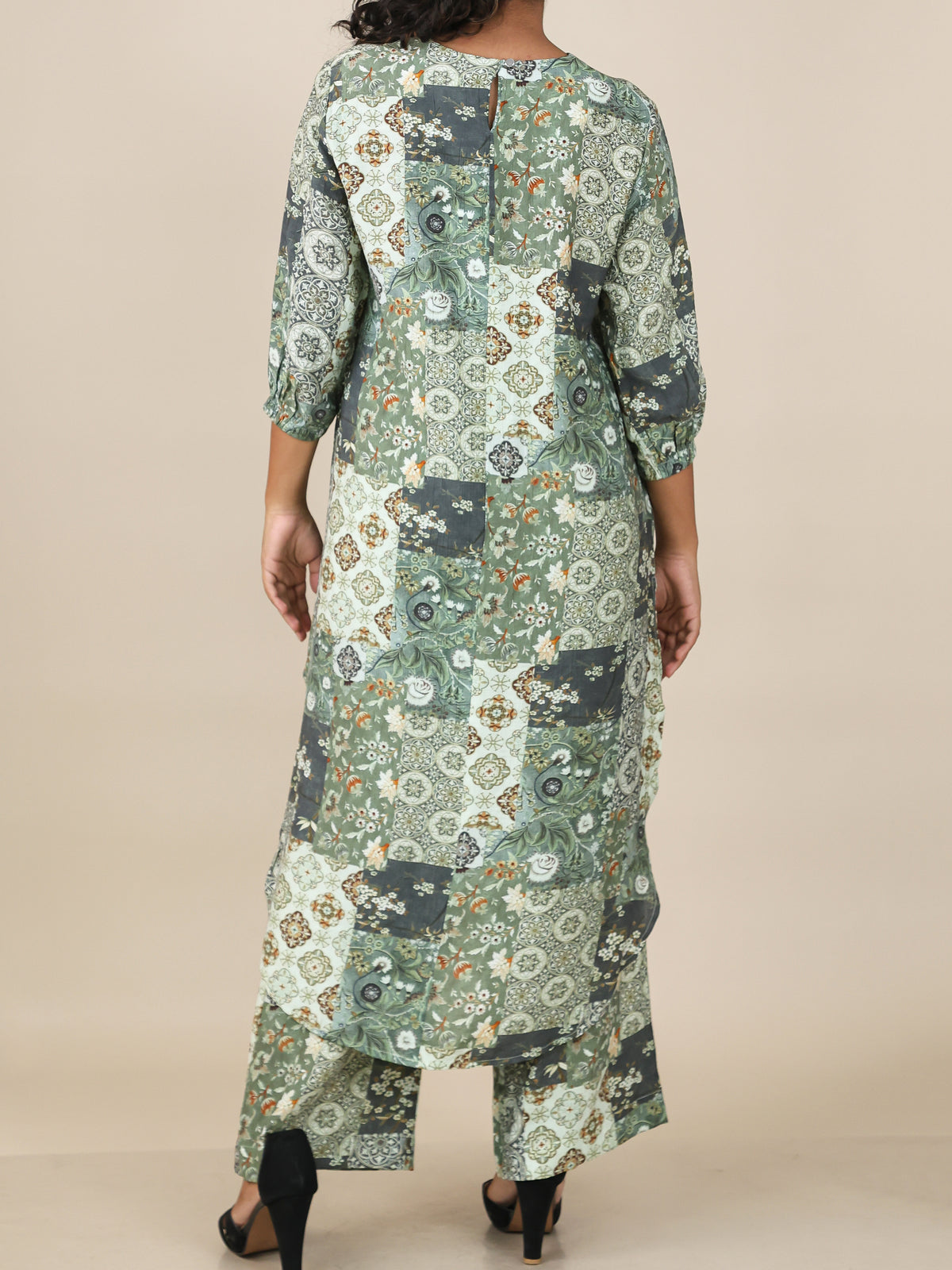 Virelle Sage Patchwork Co-Ord Set
