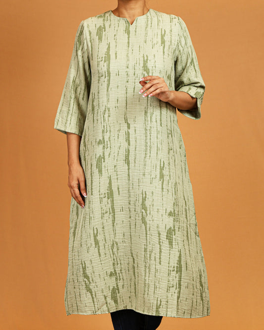 Sage Textured Midi Dress