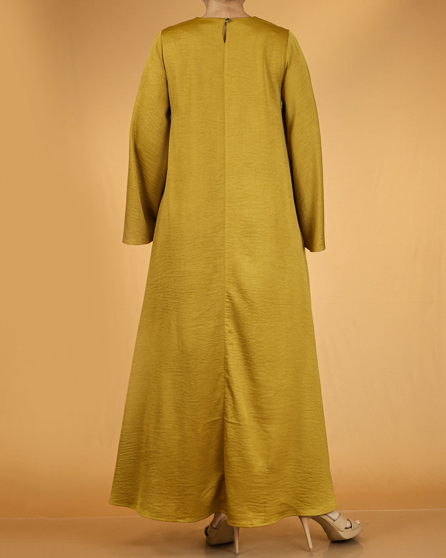 Flowy Textured Maxi Dress with Overlay