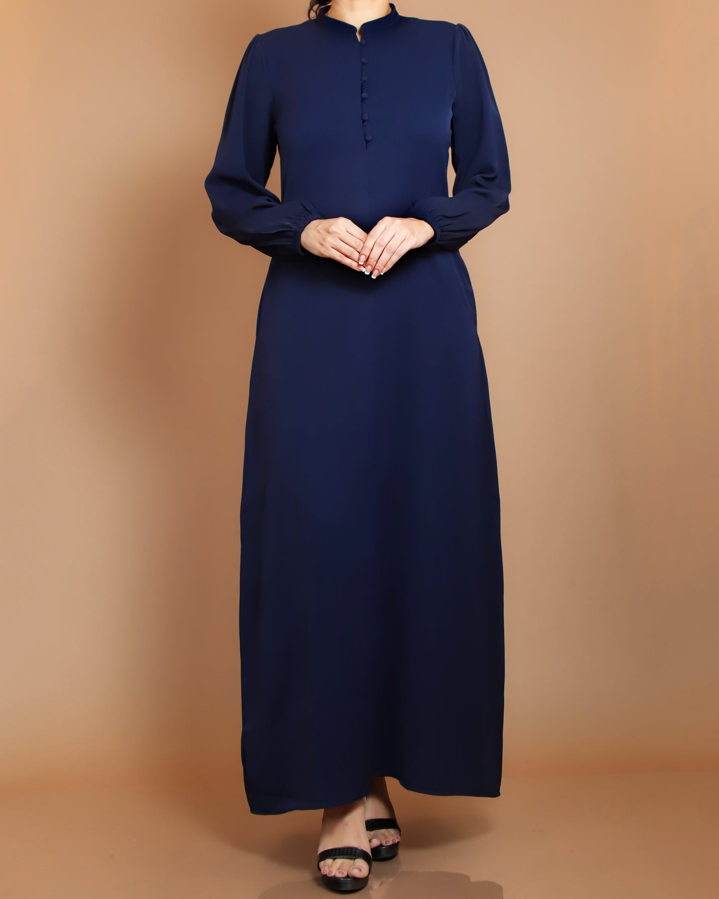 Midnight Elegance Full-Length Dress