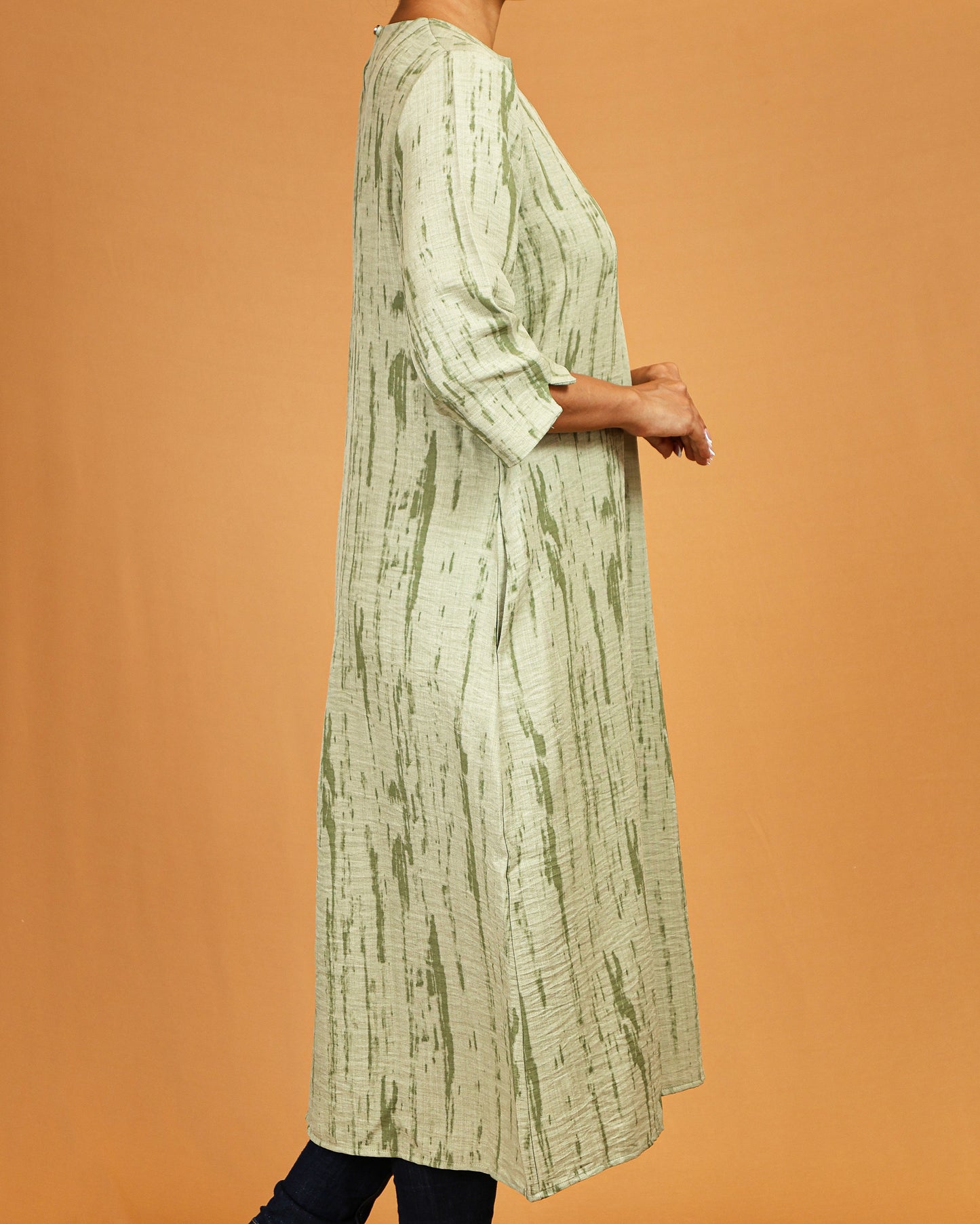 Sage Textured Midi Dress