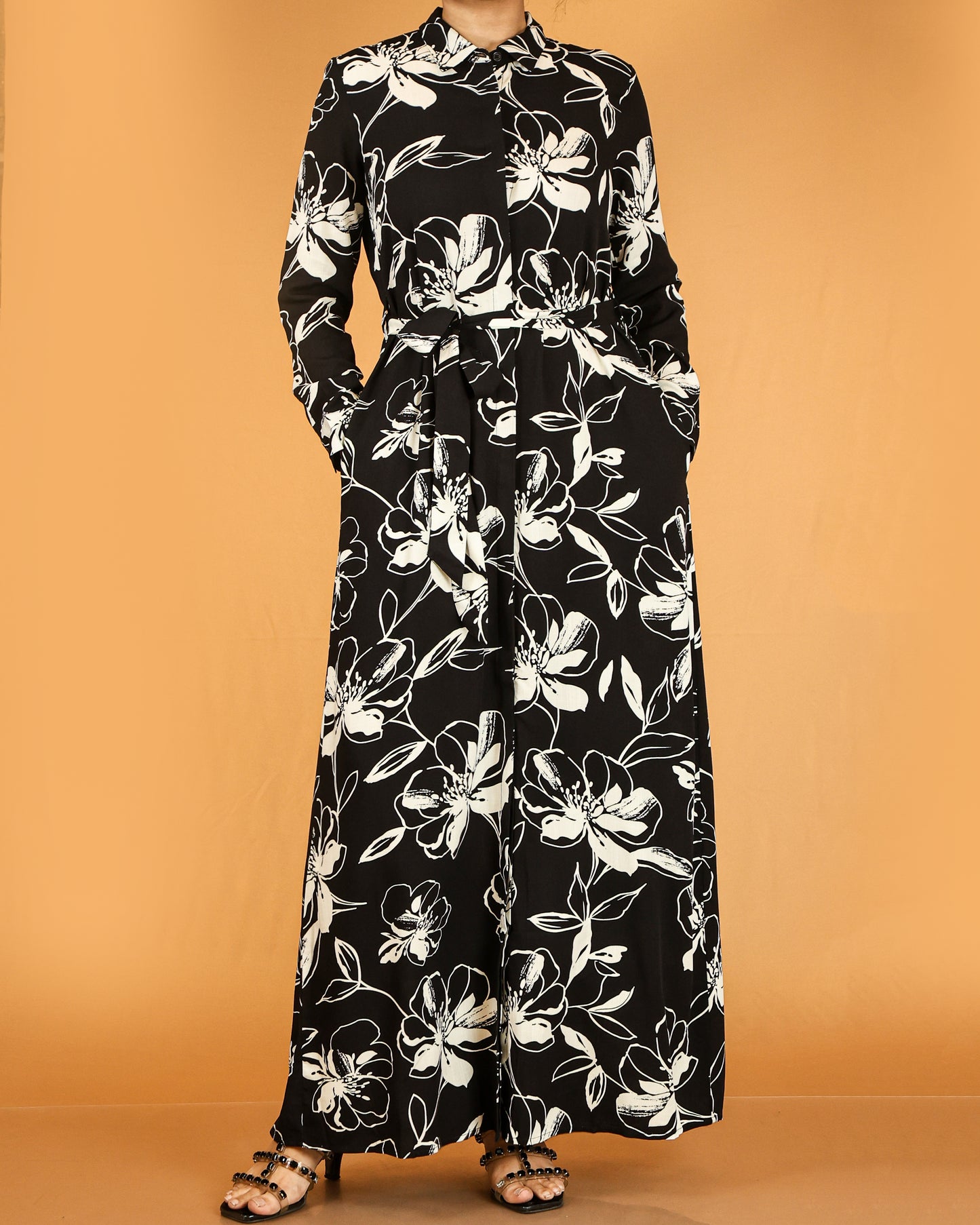 Floral Button Down Maxi Dress