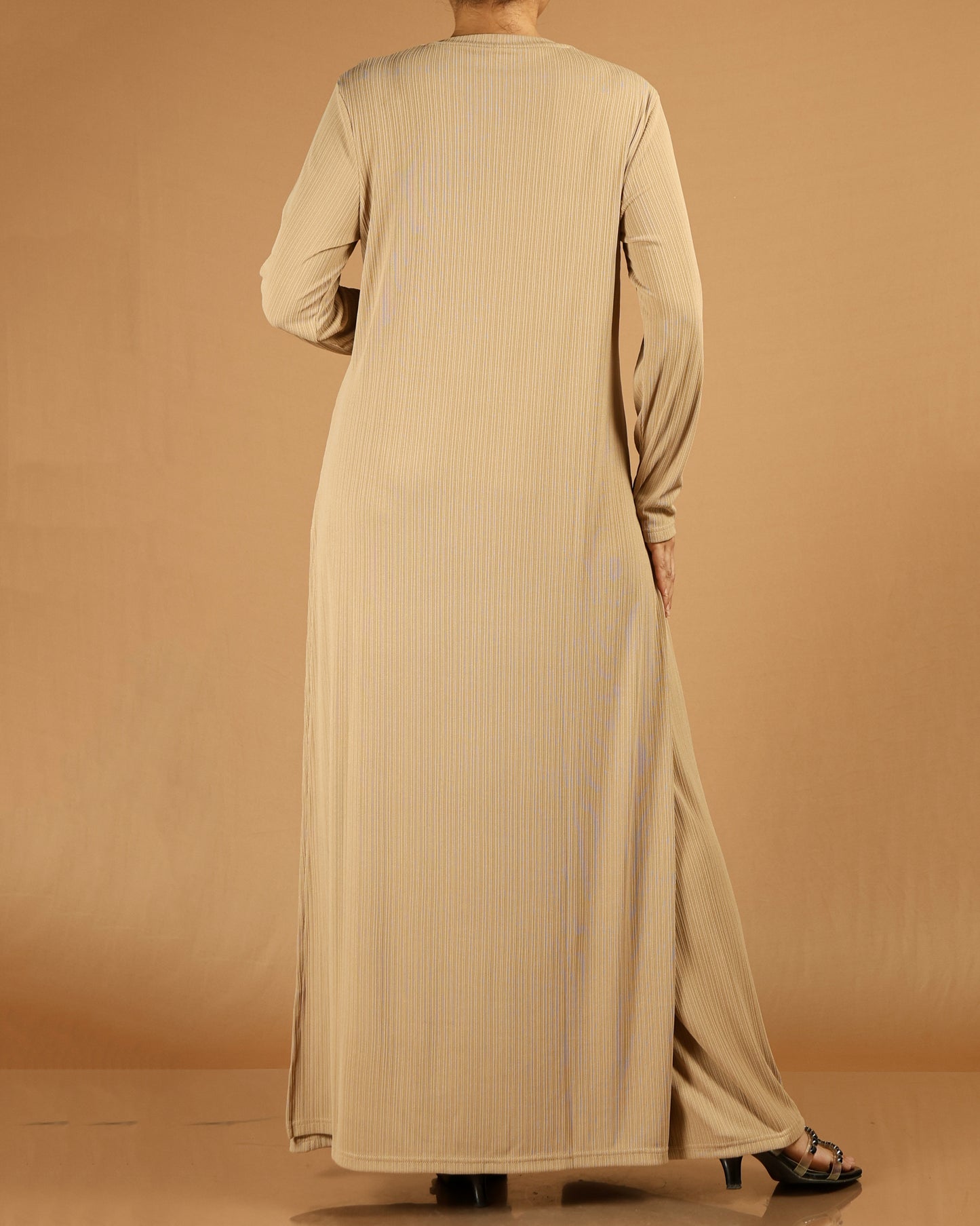 Elegant Pleated Modest Dress