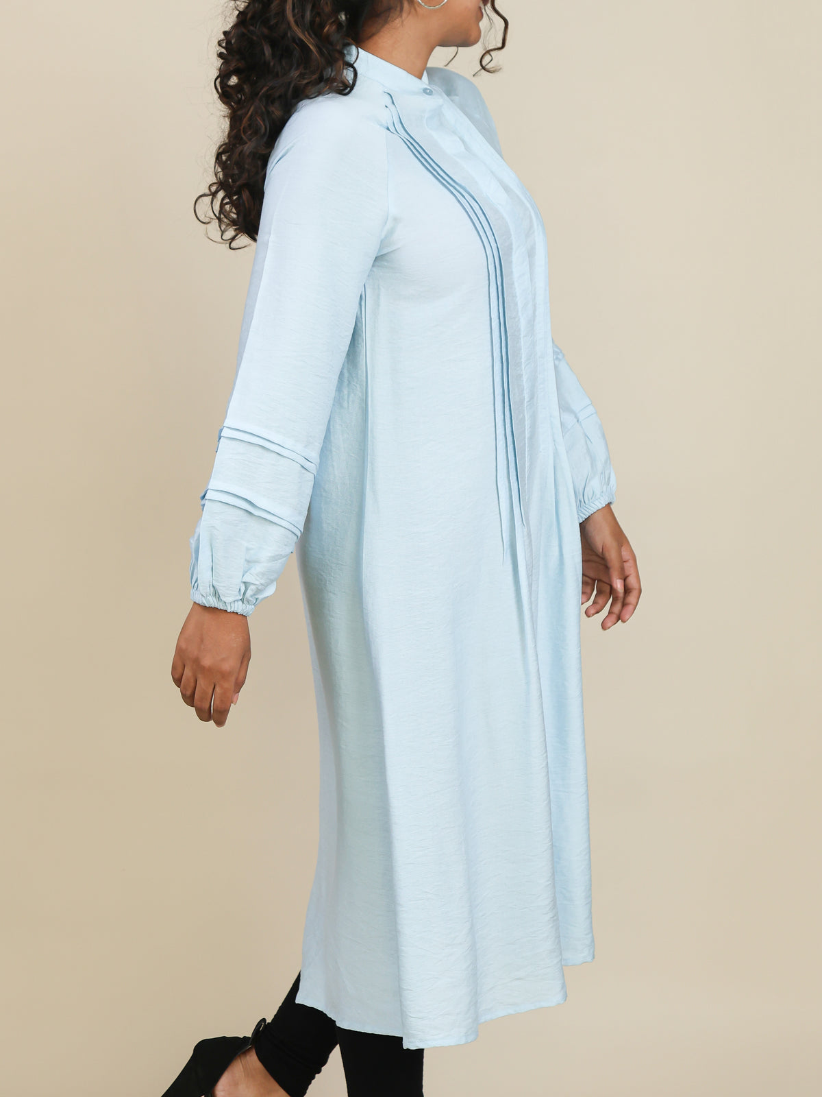 Mirelle Powder Blue Pleated Midi