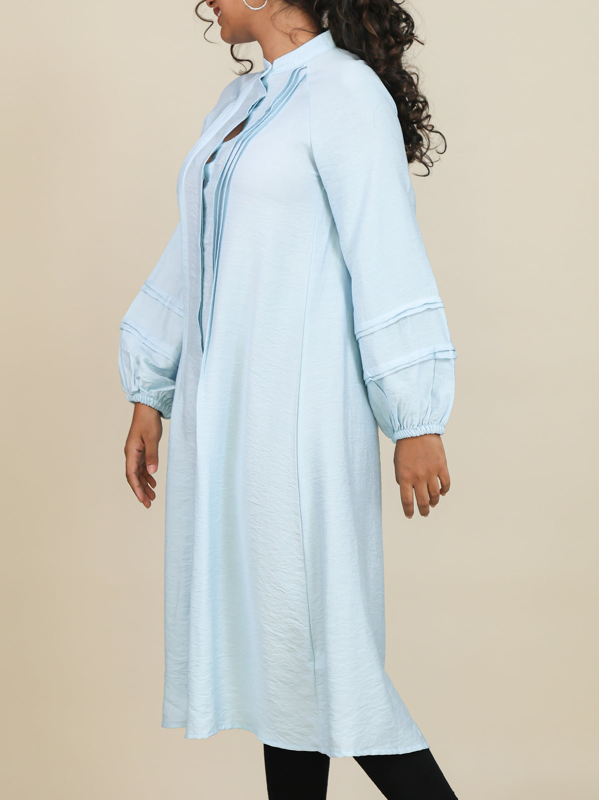 Mirelle Powder Blue Pleated Midi