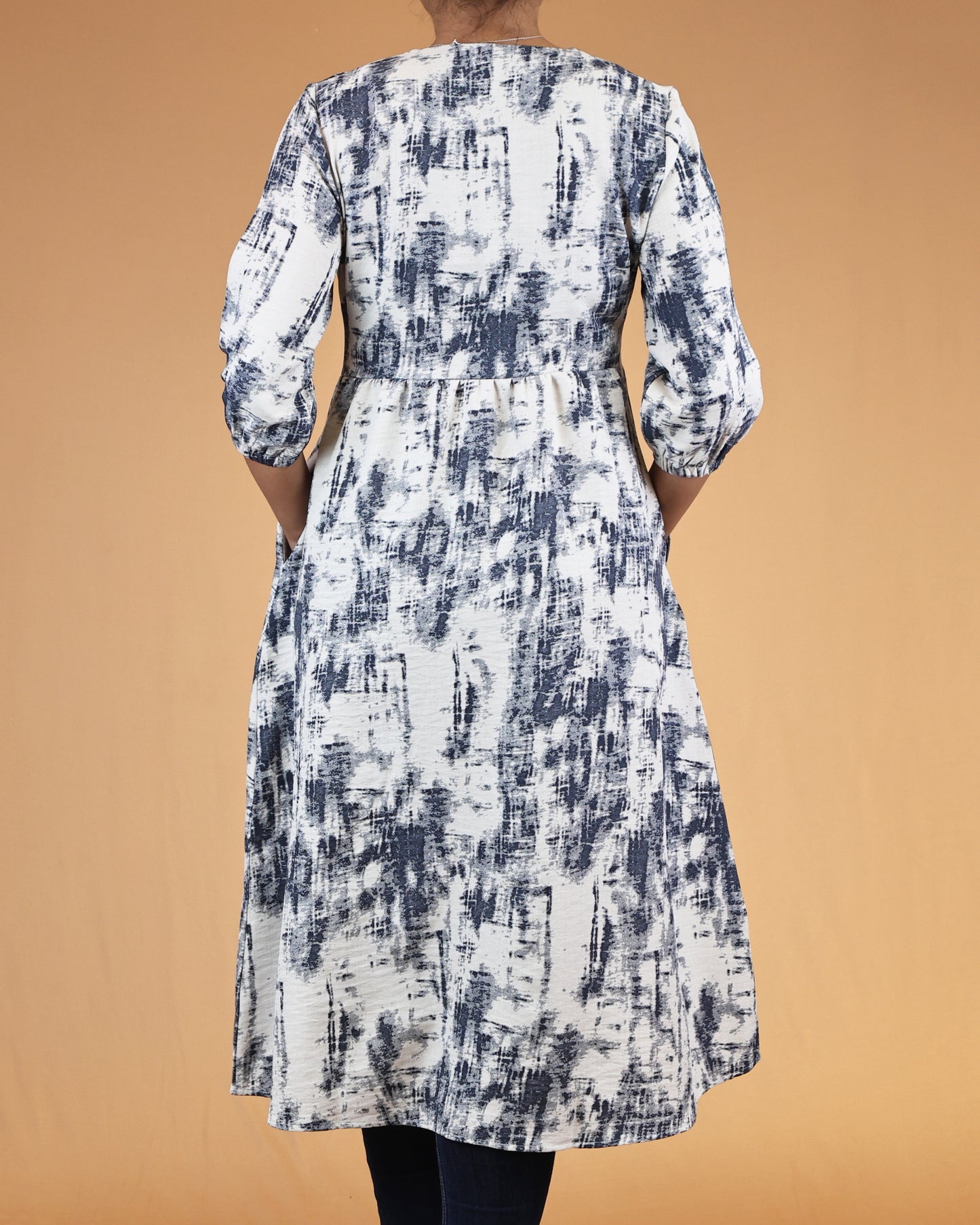 Midnight Ink Button-Front Long Top