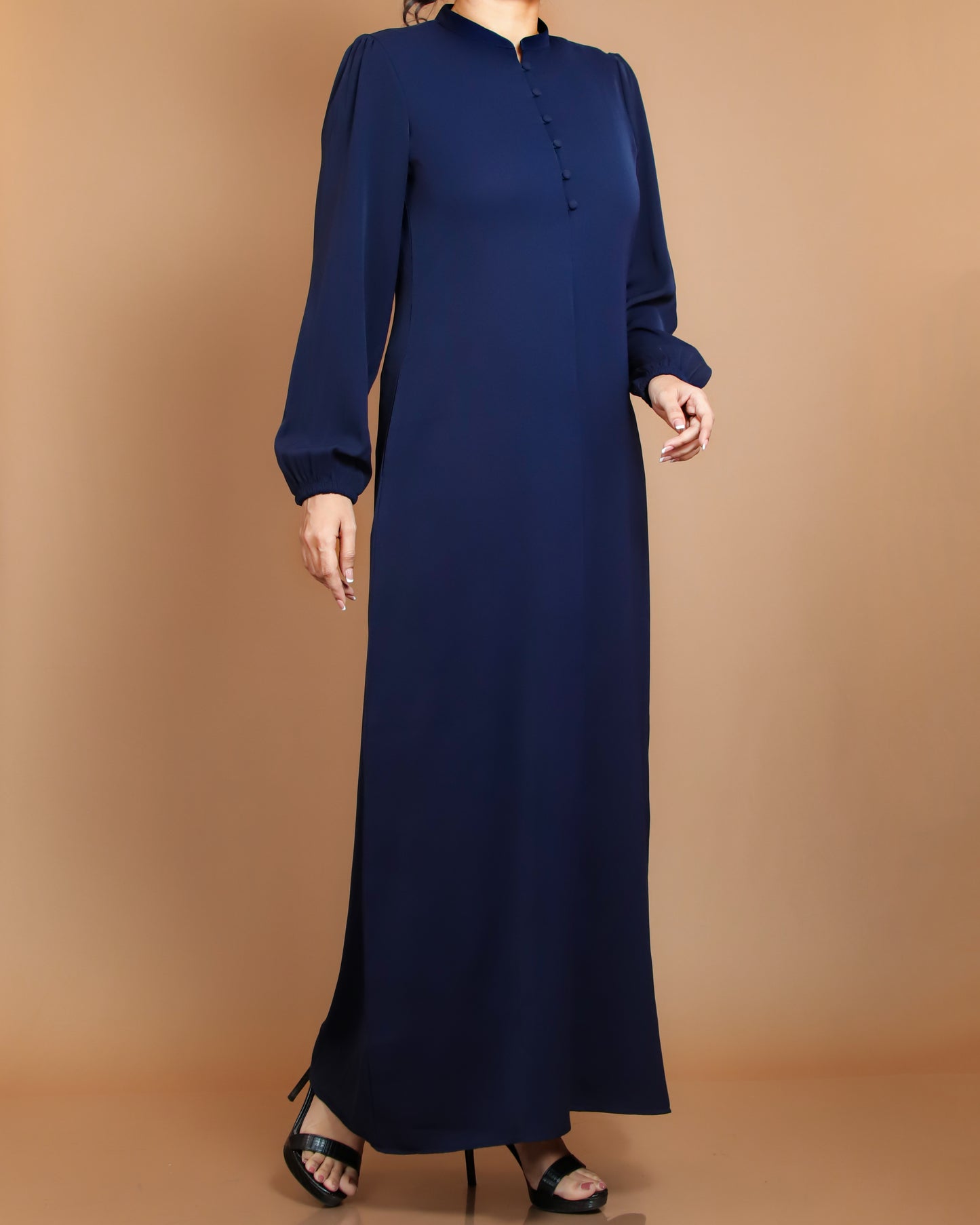 Midnight Elegance Full-Length Dress