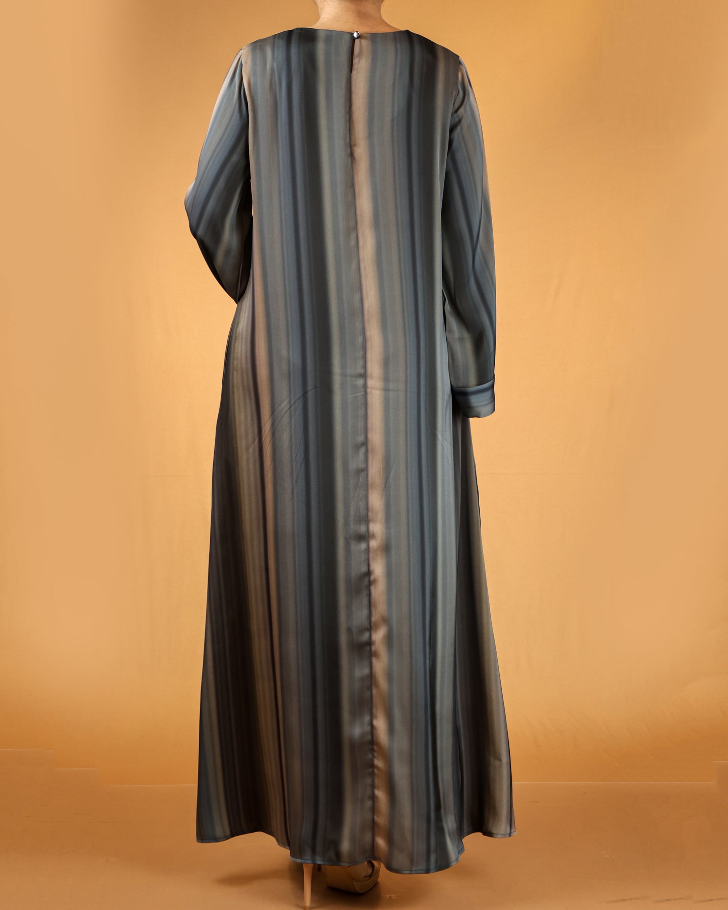 Elegant Striped Flow Maxi Dress