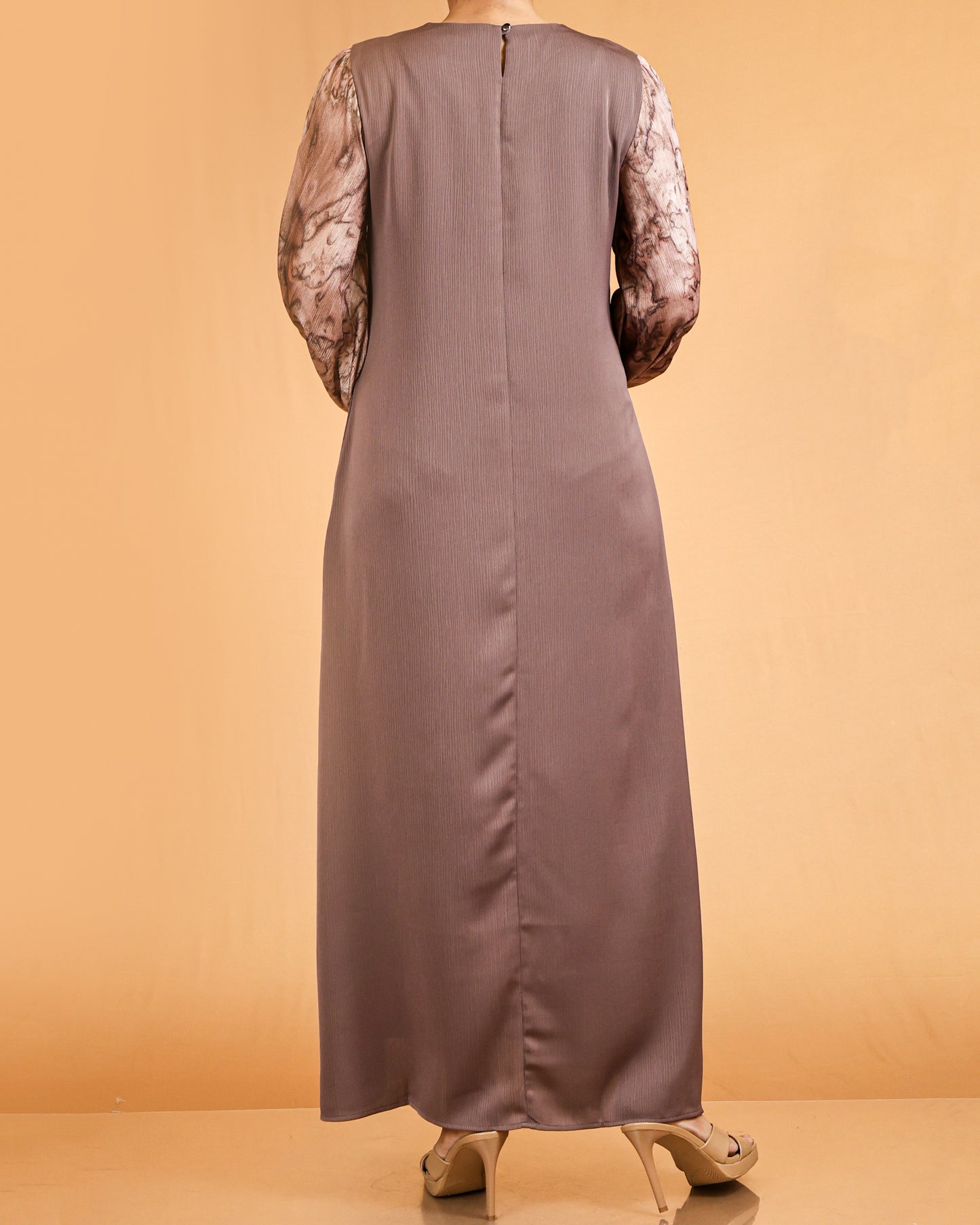 lace long sleeve  abaya