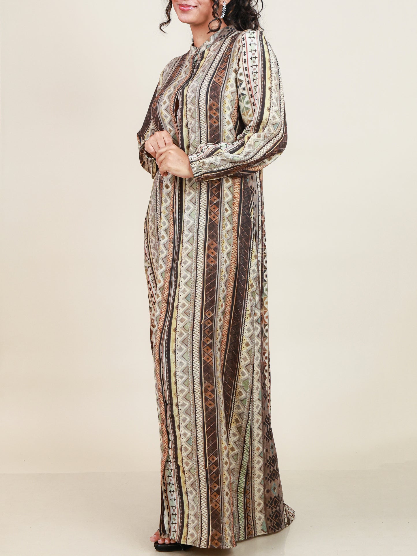 Calista Earthline Print Maxi