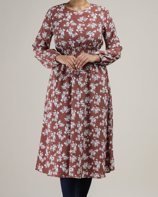 Floral Frock-Style Top – Polycotton Comfort & Elegance