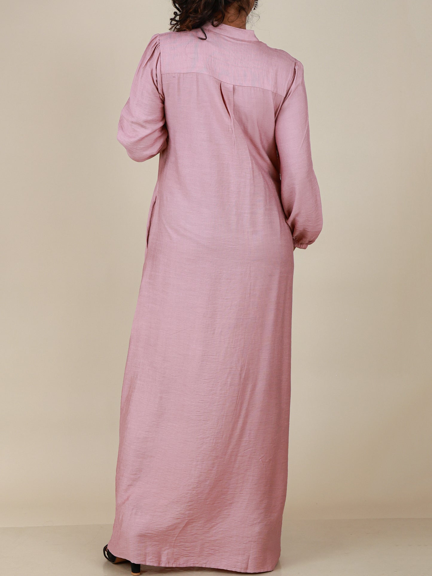 Seraphine Dusty Rose Button Maxi