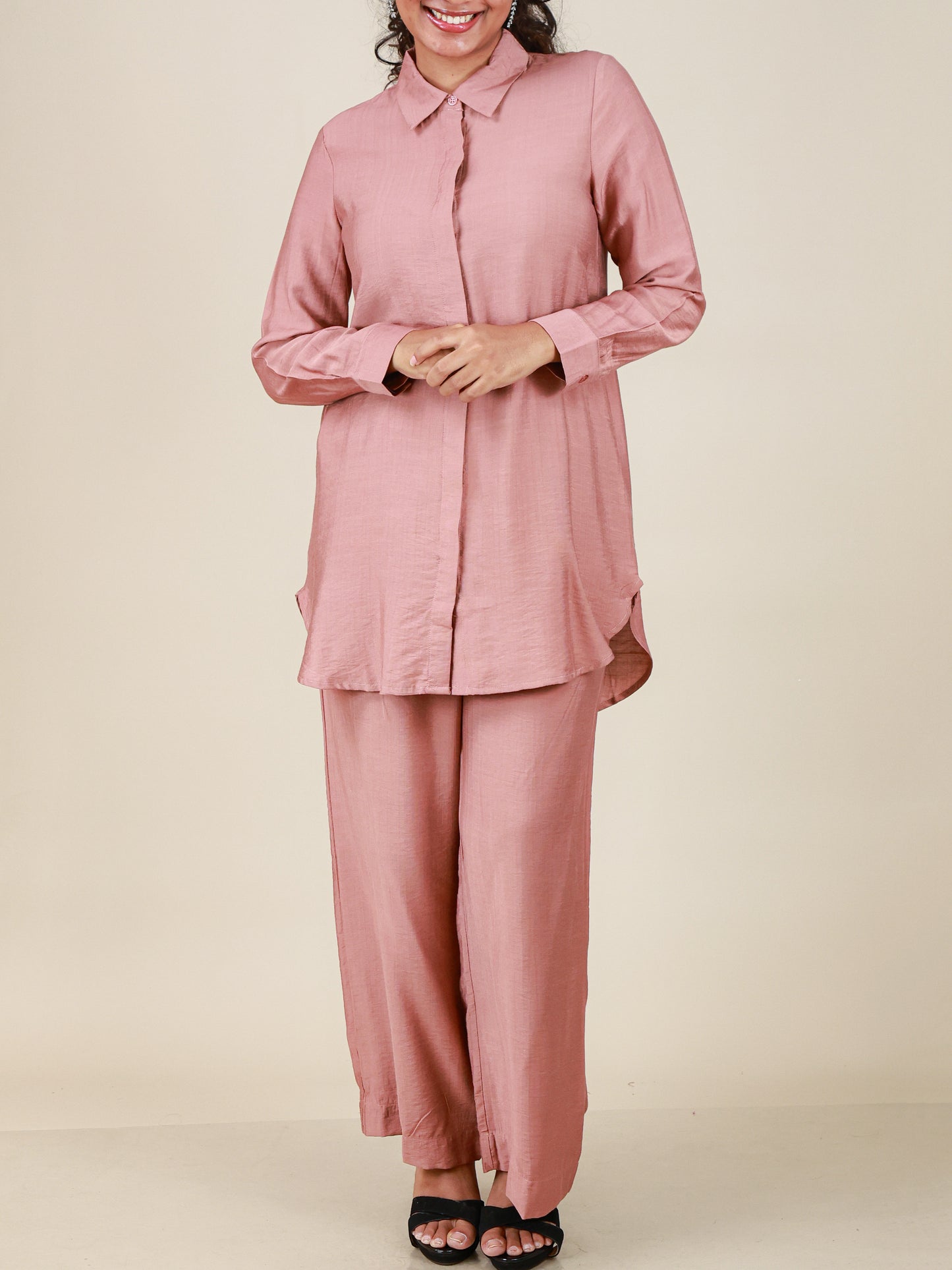 Celeste Rosewood Relaxed Co-Ord Set