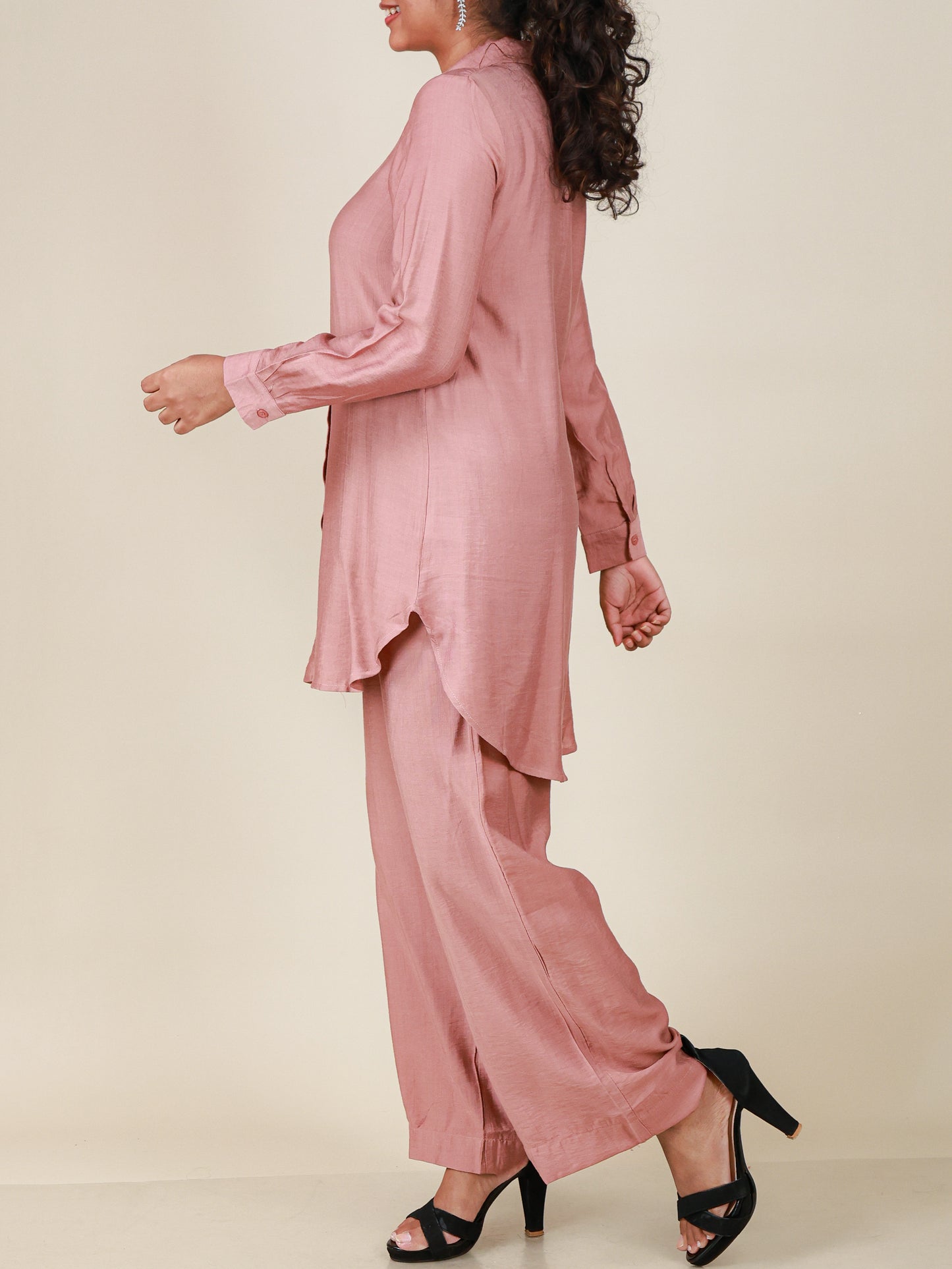 Celeste Rosewood Relaxed Co-Ord Set
