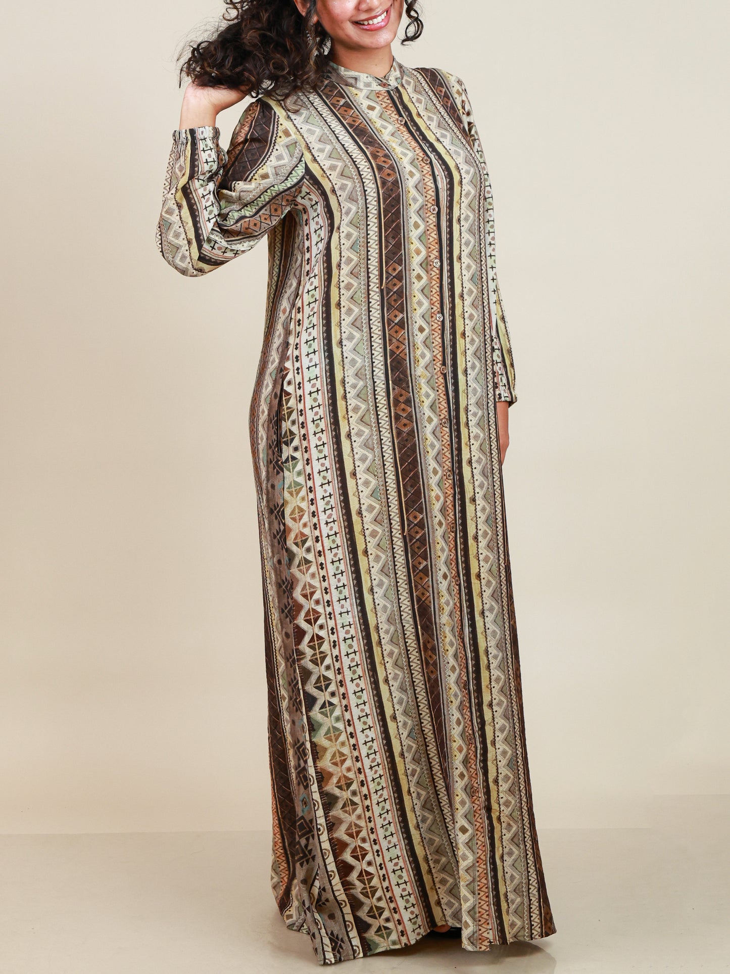 Calista Earthline Print Maxi