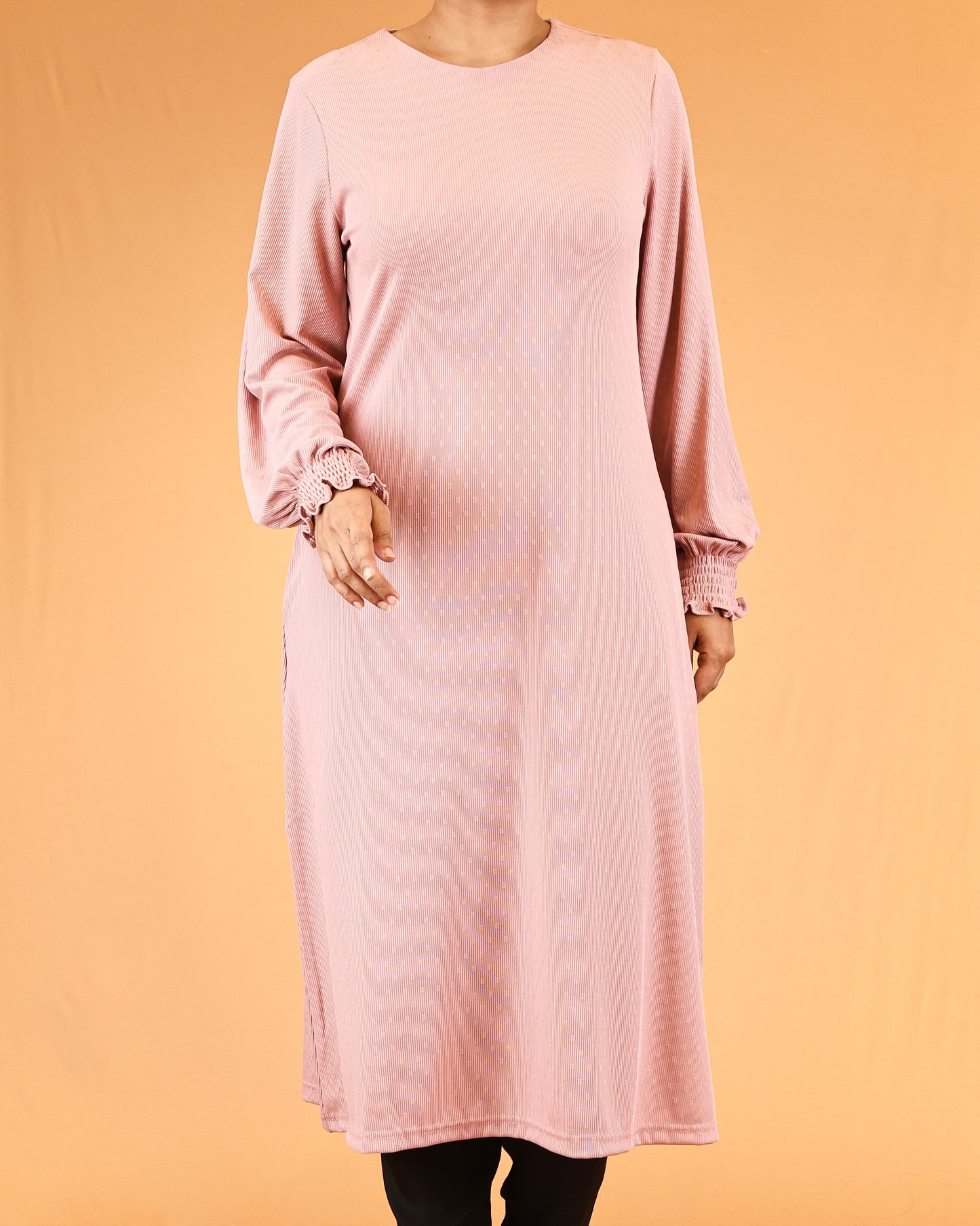 Blush Textured Minimal Top