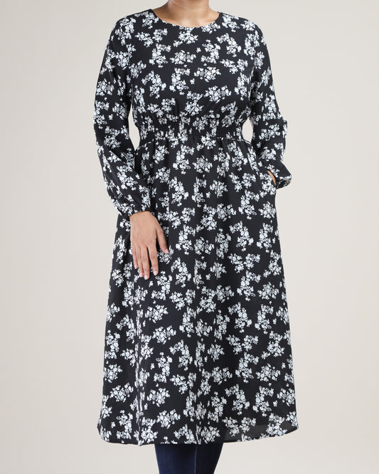 Floral Frock-Style Top – Polycotton Comfort & Elegance