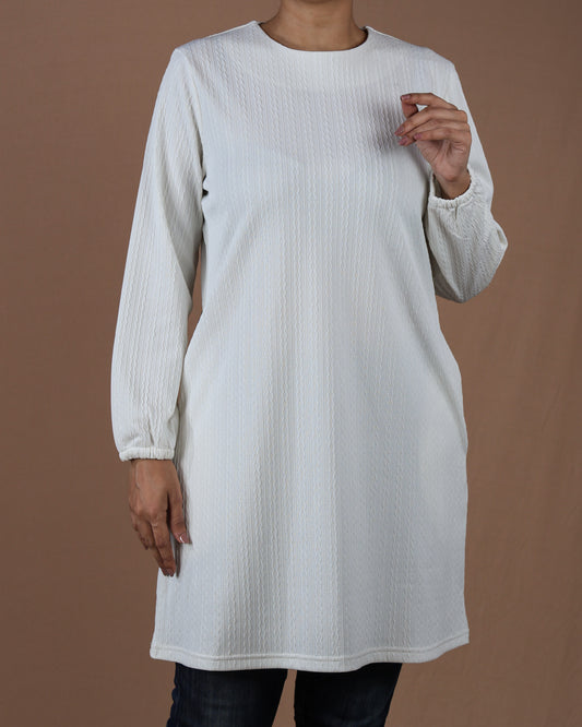 Casual Long Sleeve Tunic Dress for Women