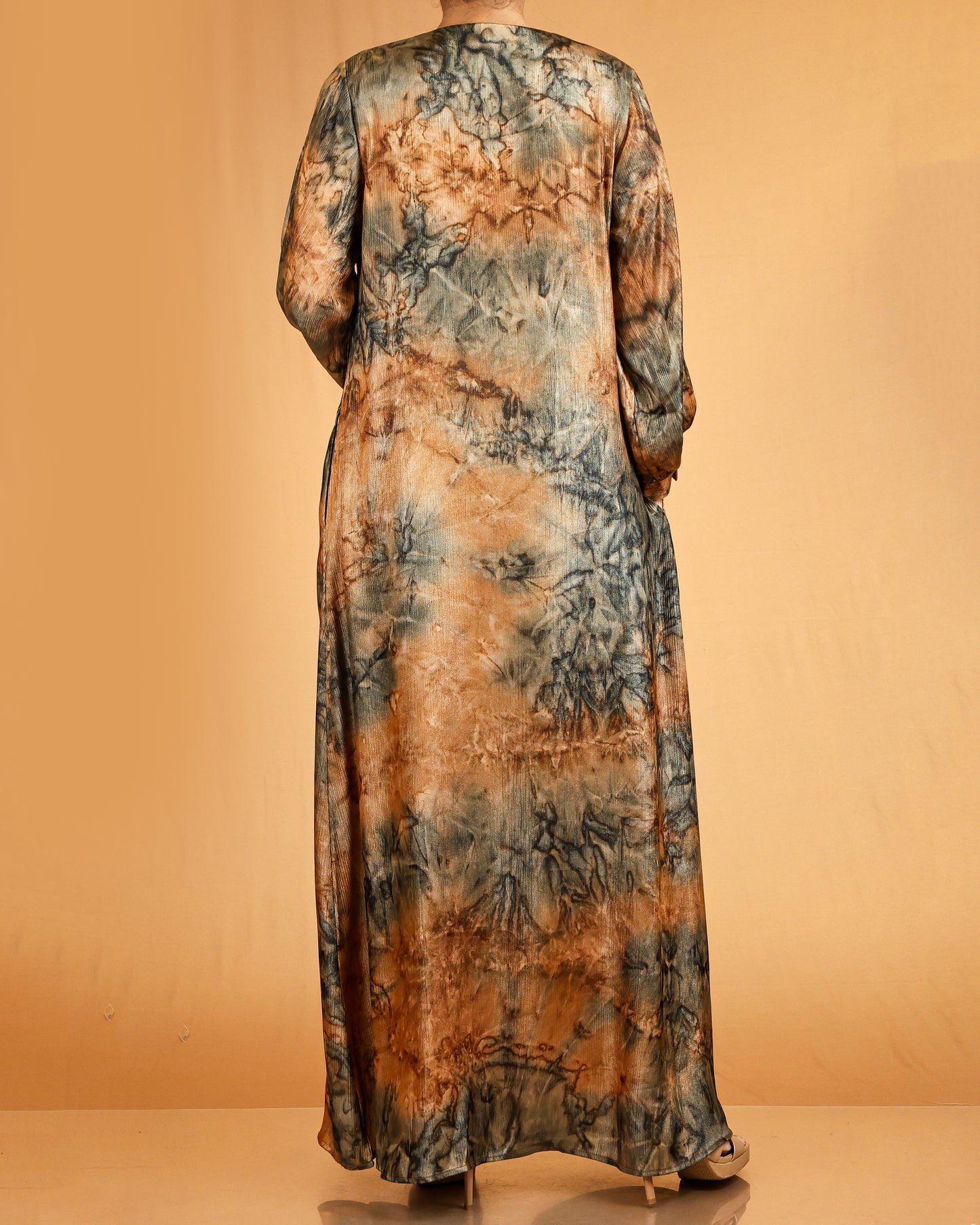 Tie-Dye abaya Coat