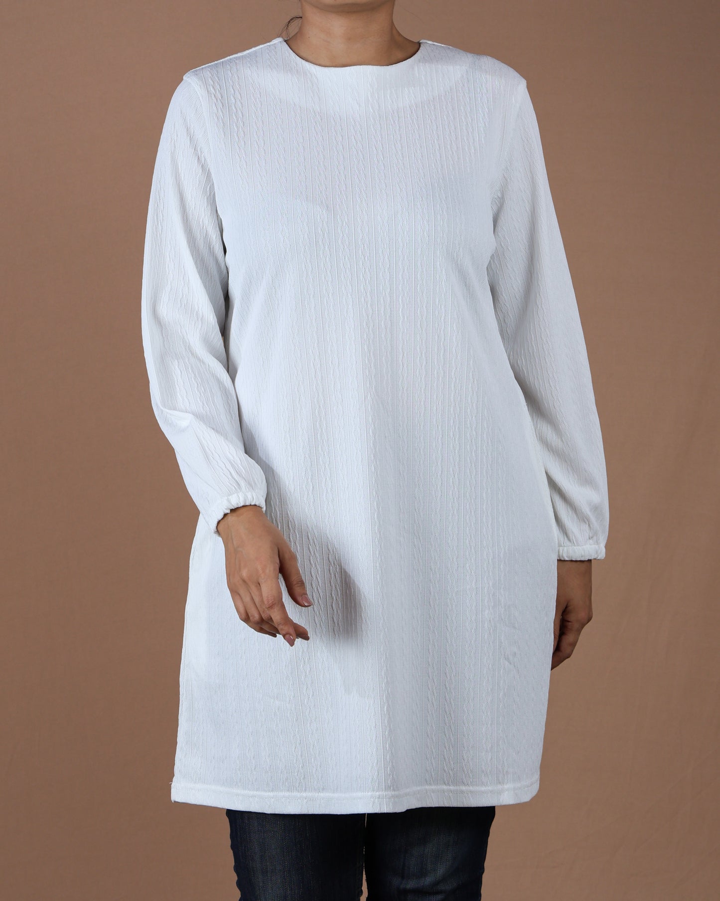 Casual Long Sleeve Tunic Dress for Women