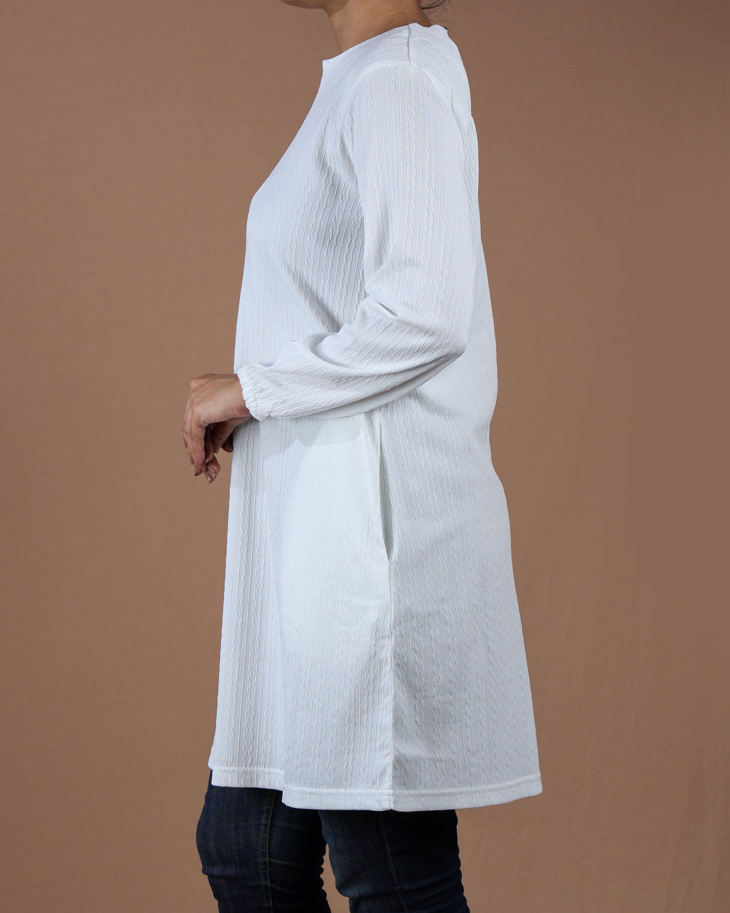 Casual Long Sleeve Tunic Dress for Women