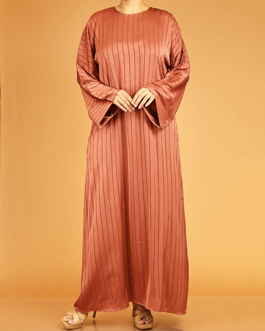 Burnt Sienna Vertical Luxe Abaya