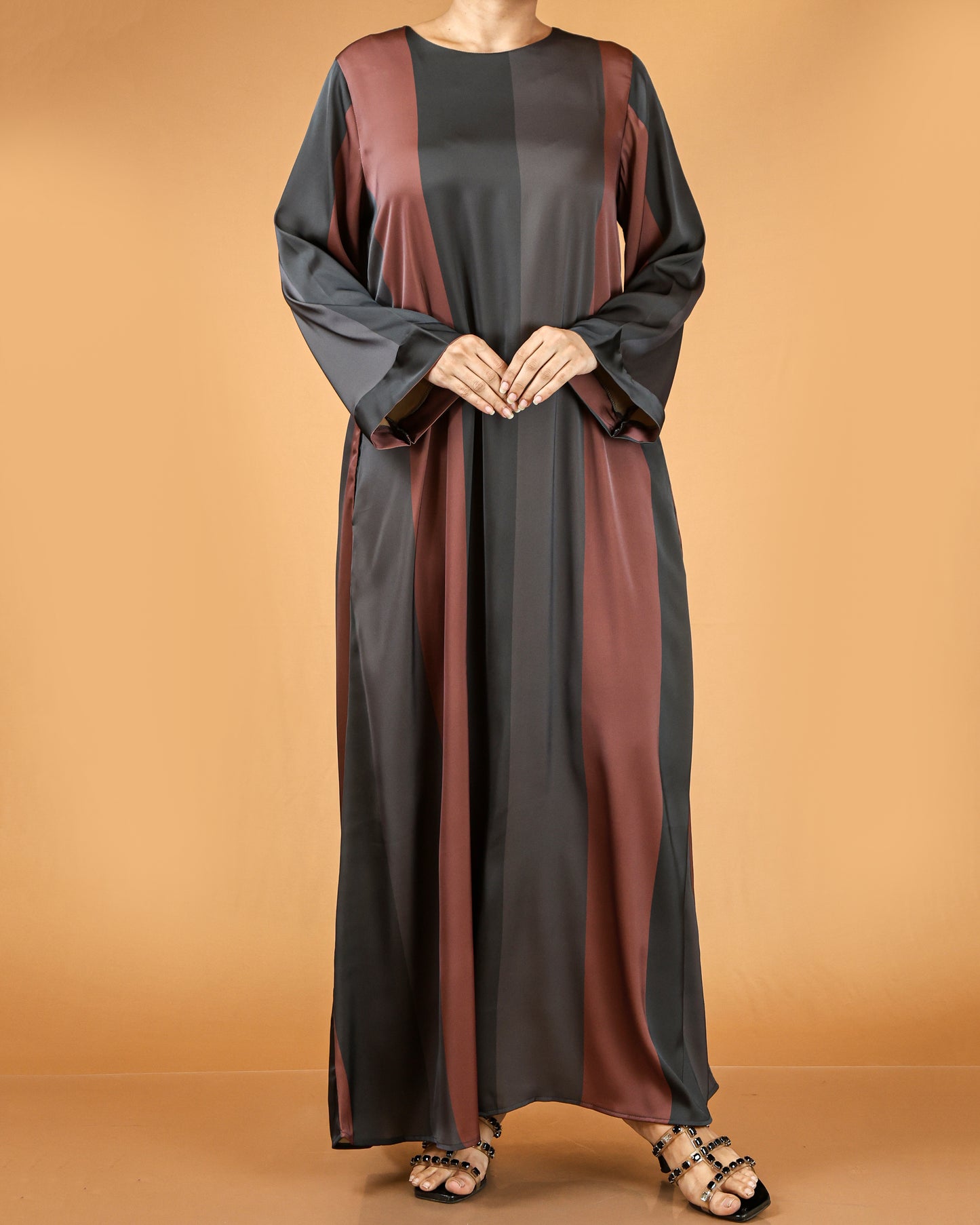 Elegant Striped Flow Maxi Dress