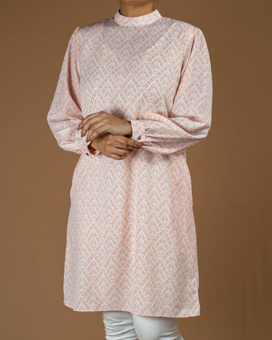 Elegant Printed Cotton Kurti - Modest & Stylish