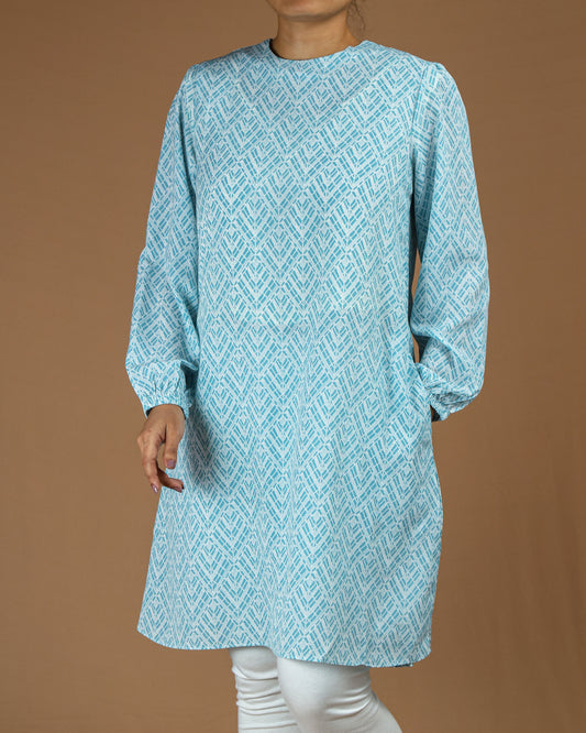 Printed Cotton Kurti – Modest Everyday Elegance
