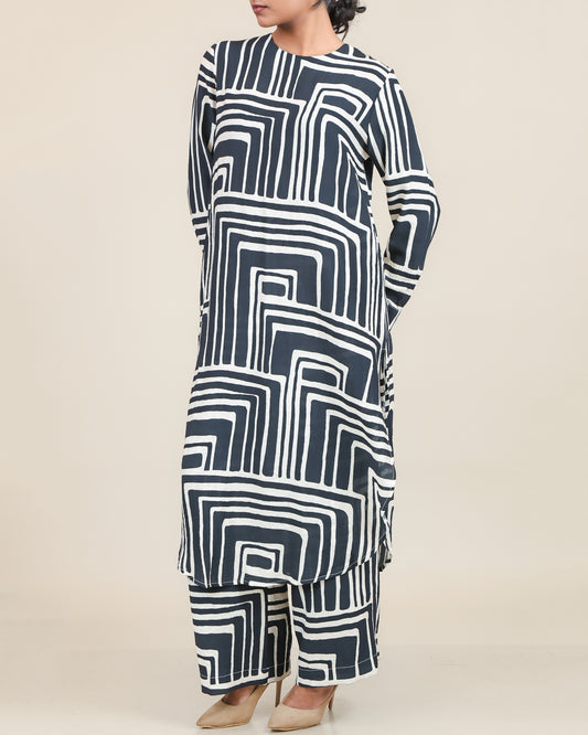 Midnight Maze Linear Co-Ord Set