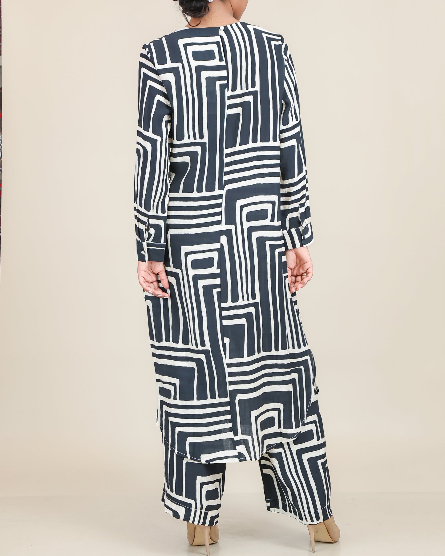 Midnight Maze Linear Co-Ord Set