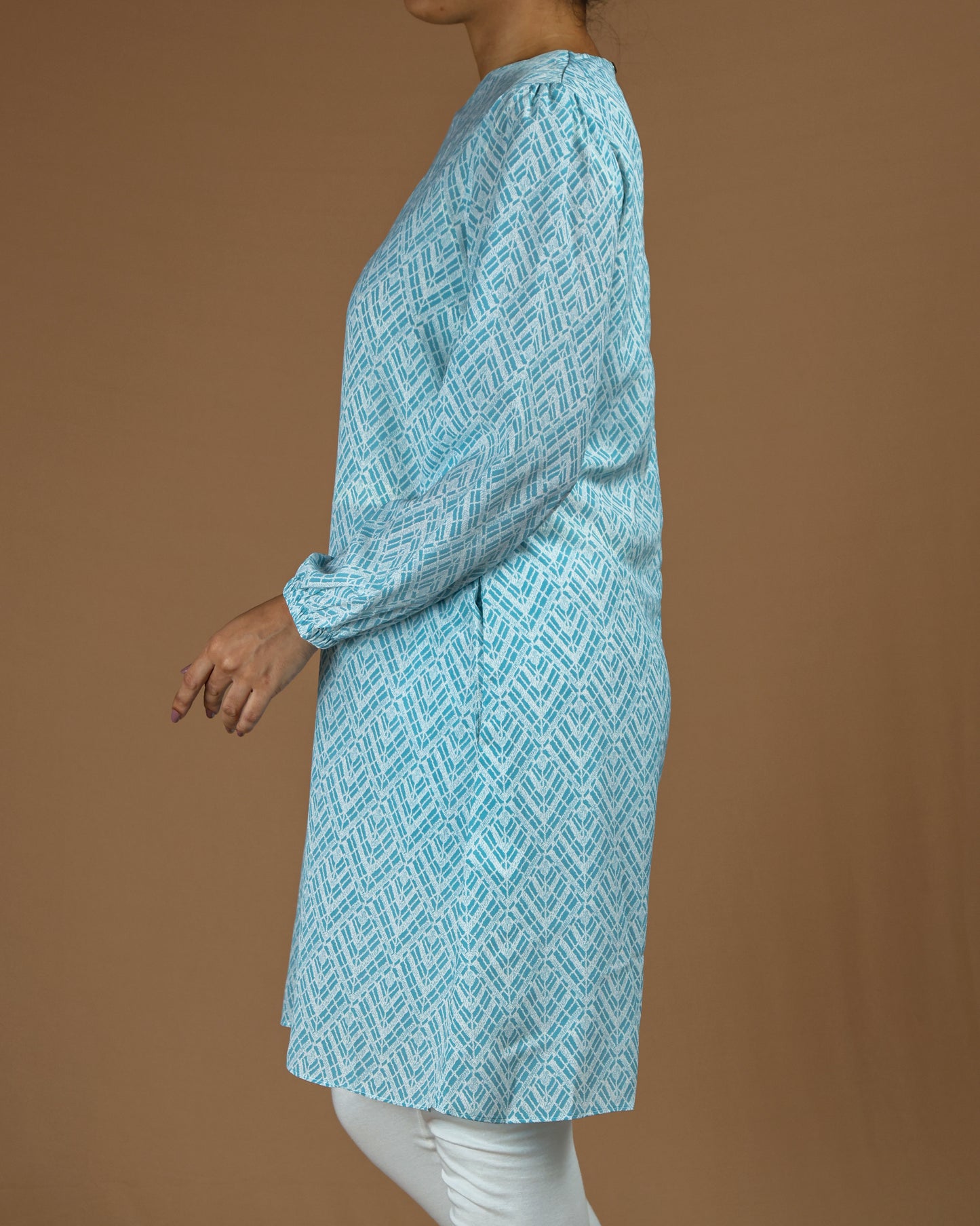 Printed Cotton Kurti – Modest Everyday Elegance