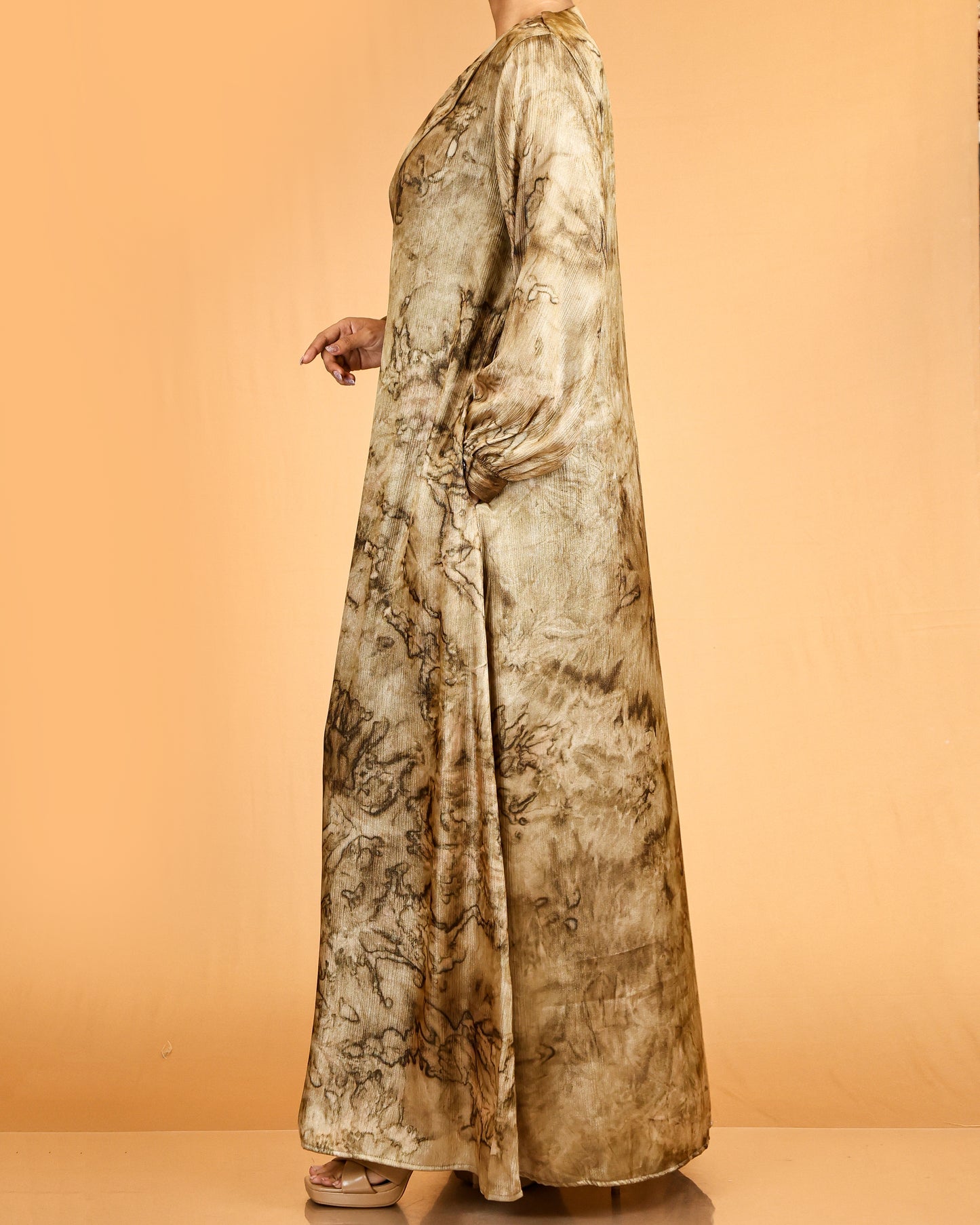 Tie-Dye abaya Coat