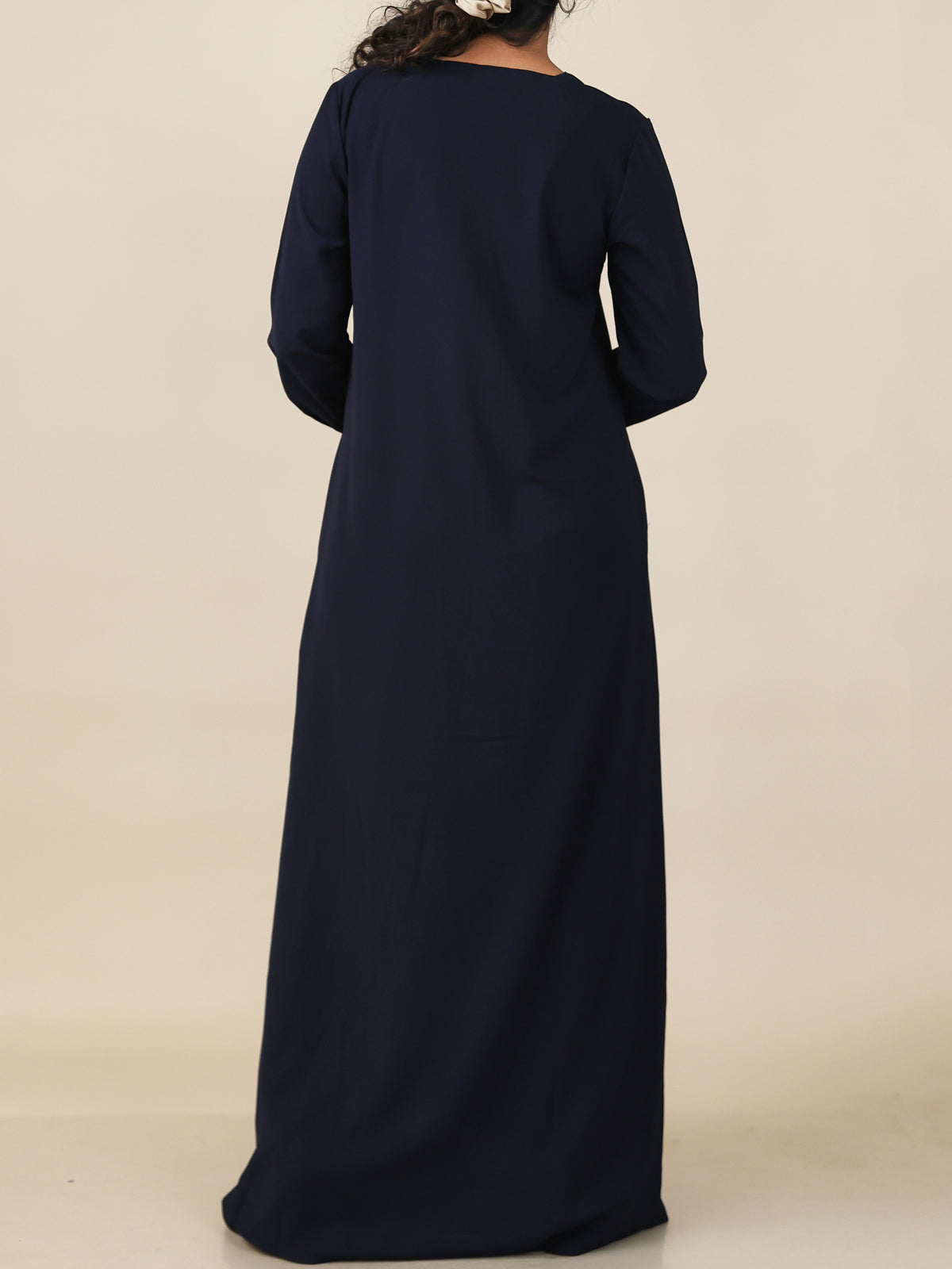 Veyra Midnight Navy Button Front Abaya