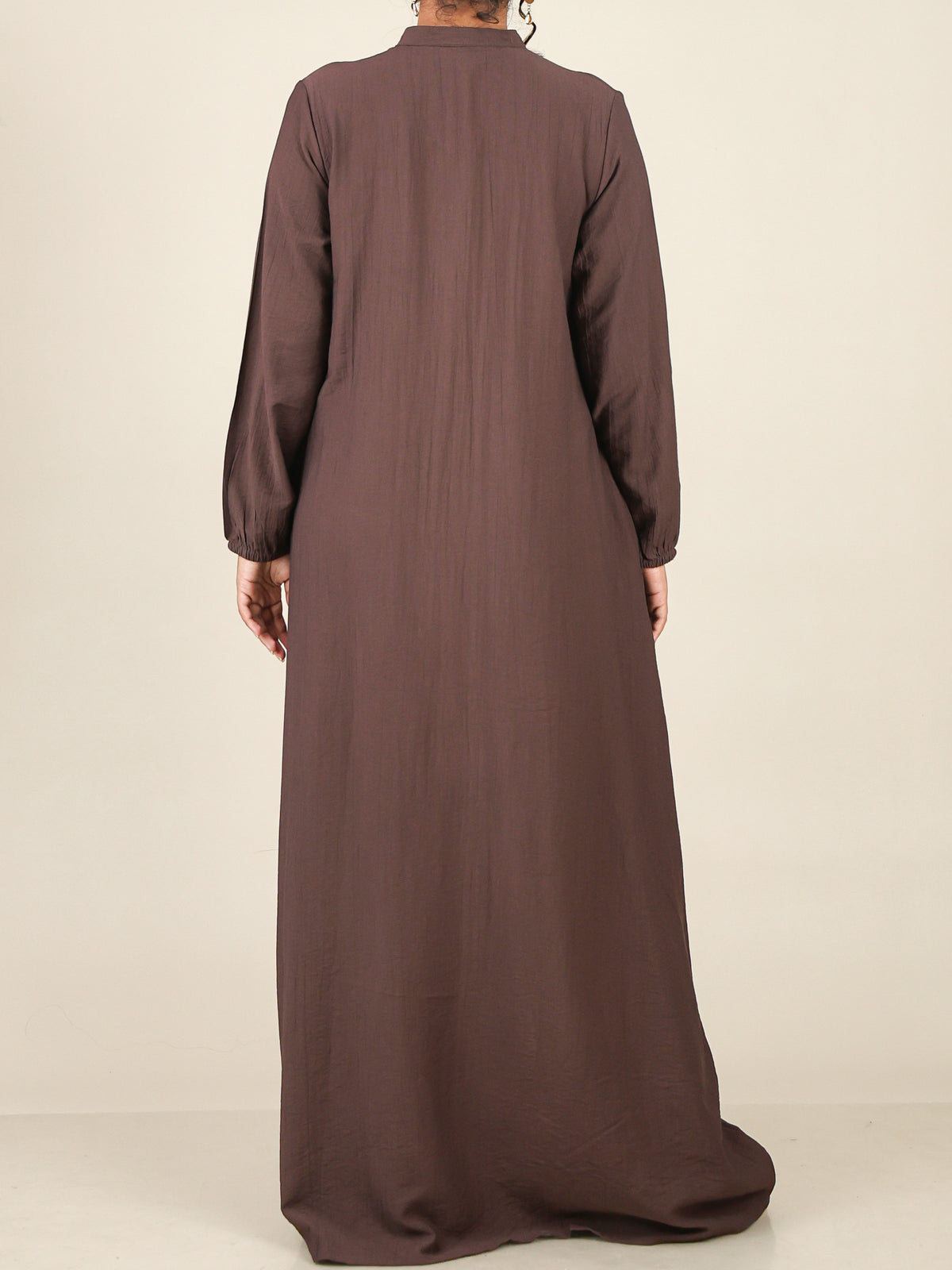 Serene Mocha Brown Mandarin Maxi