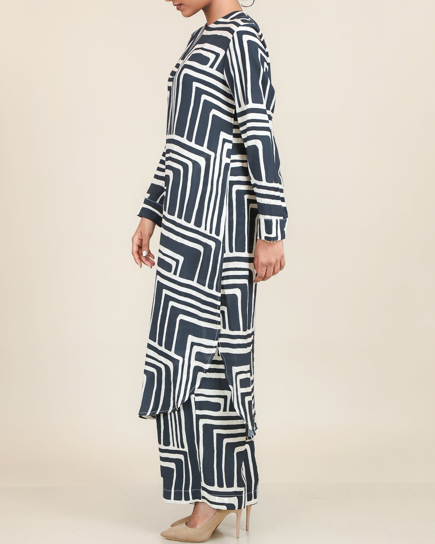 Midnight Maze Linear Co-Ord Set