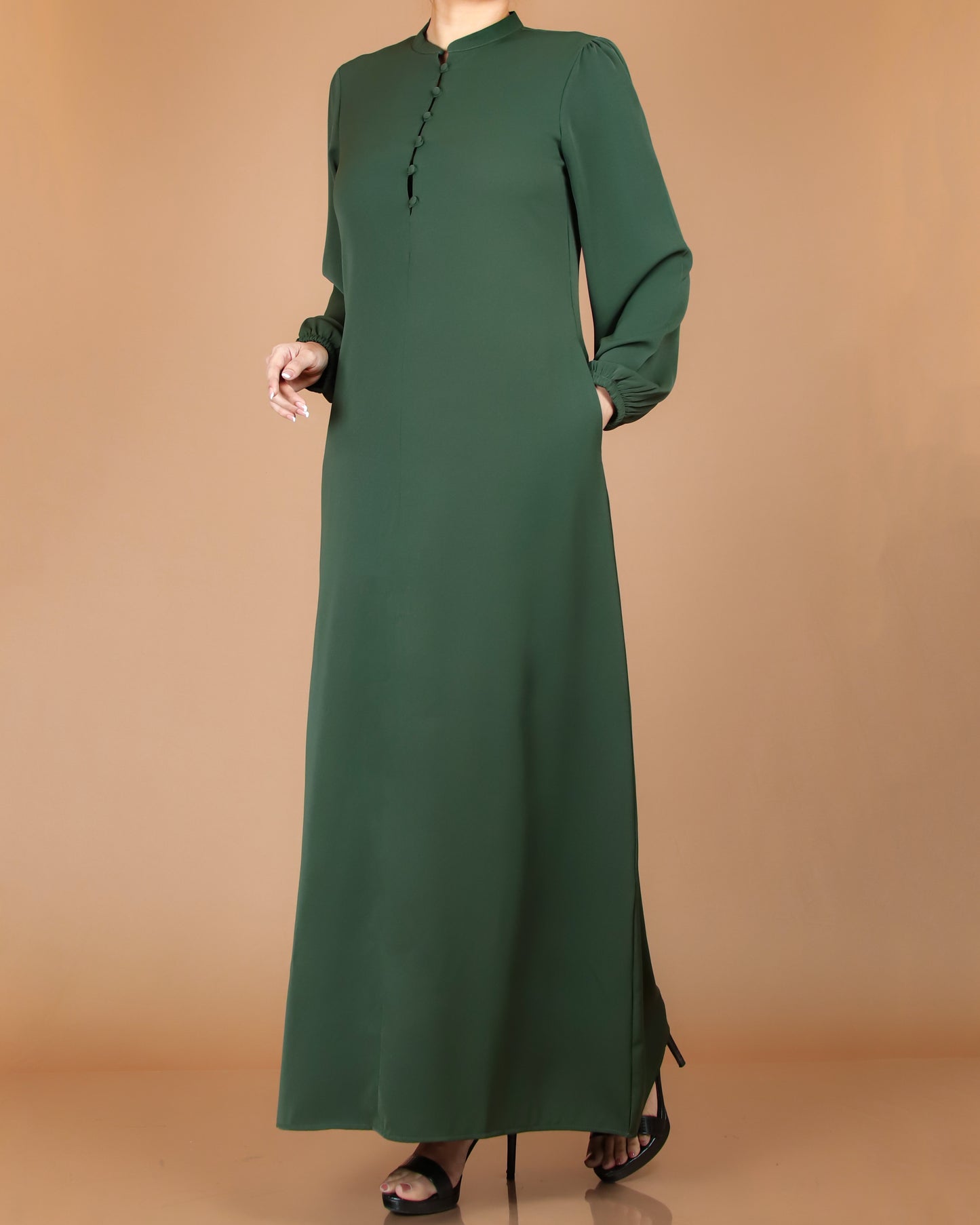 Emerald Grace Full-Length Dress