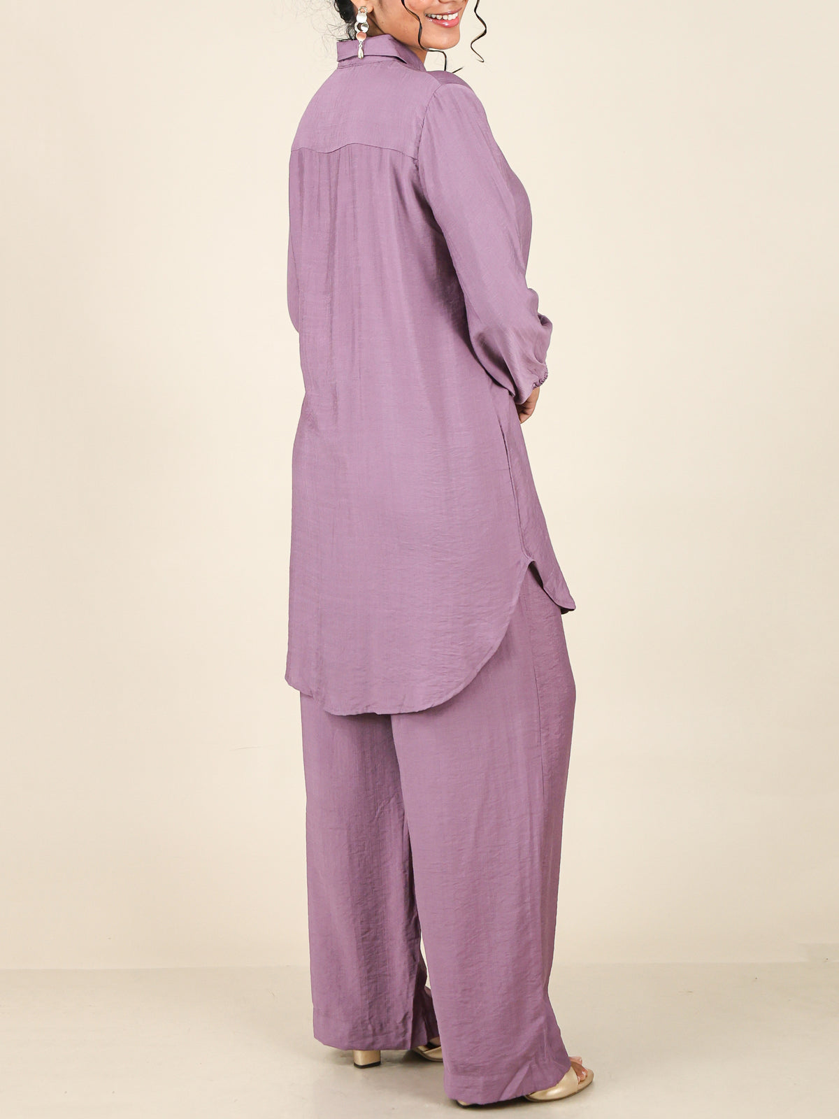 Althea Dusty Mauve Button Front Co-Ord Set