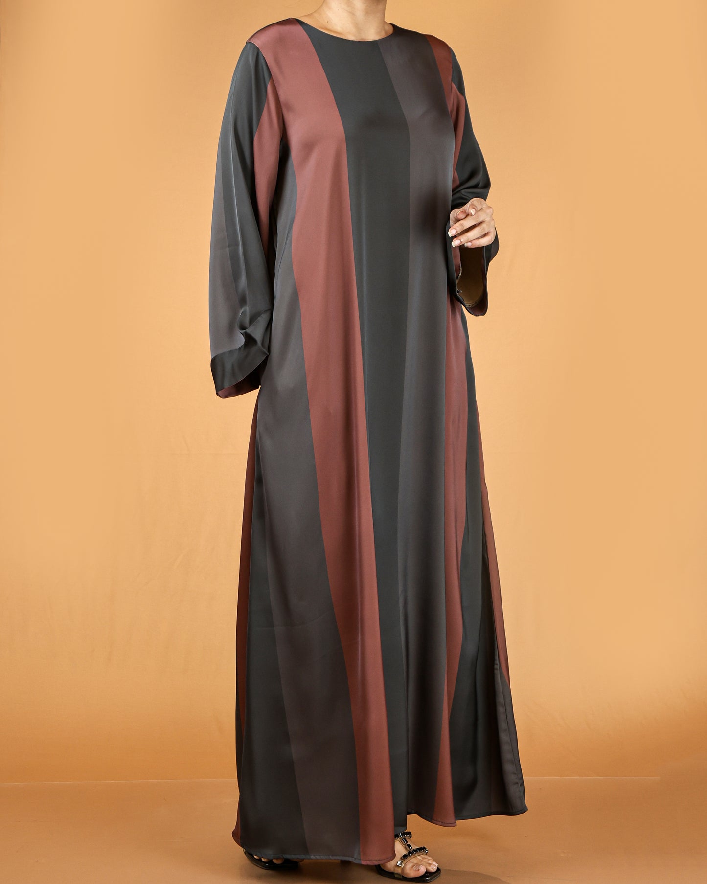 Elegant Striped Flow Maxi Dress