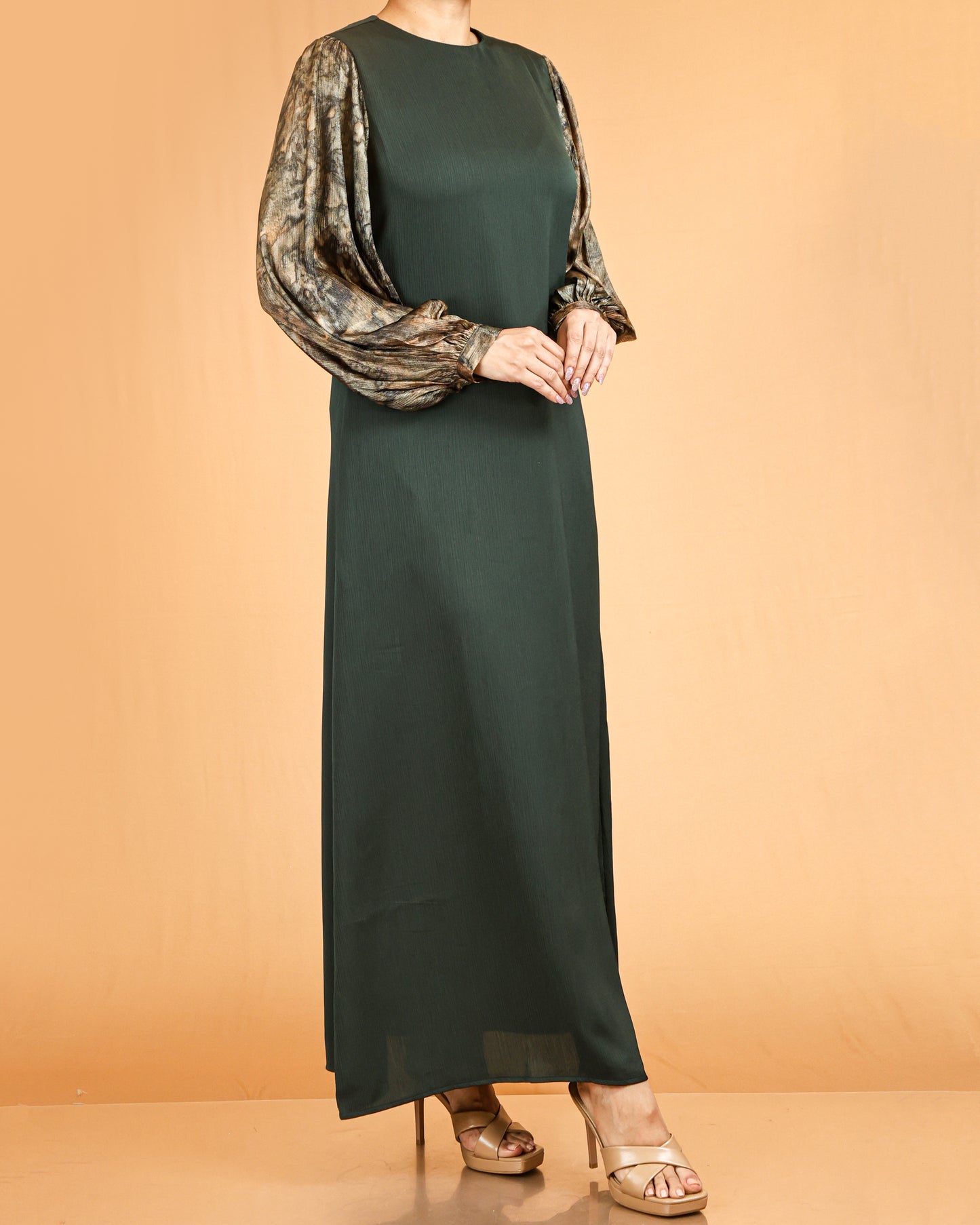 lace long sleeve abaya