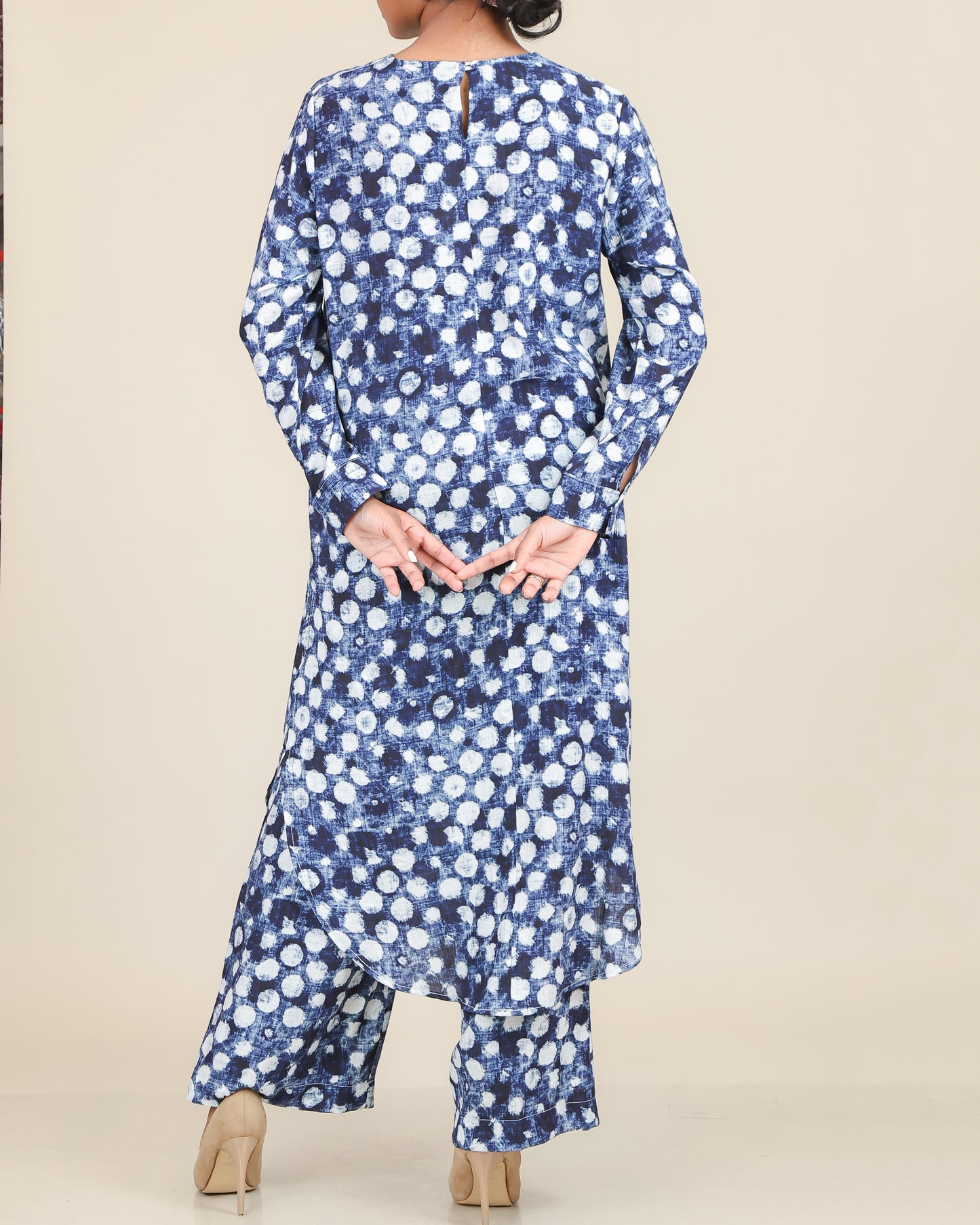 Indigo Eclipse Print Fluid Co-Ord Set