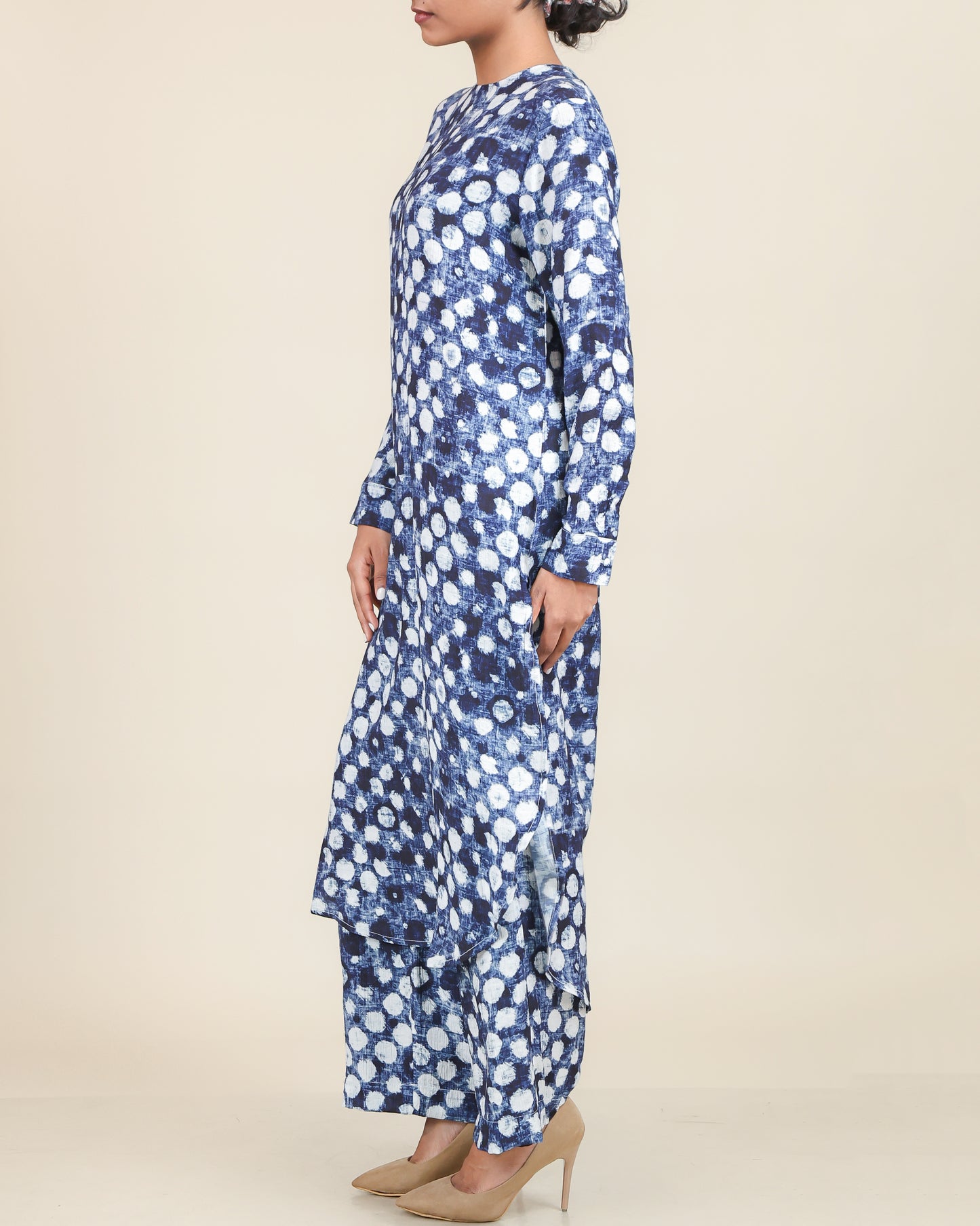 Indigo Eclipse Print Fluid Co-Ord Set