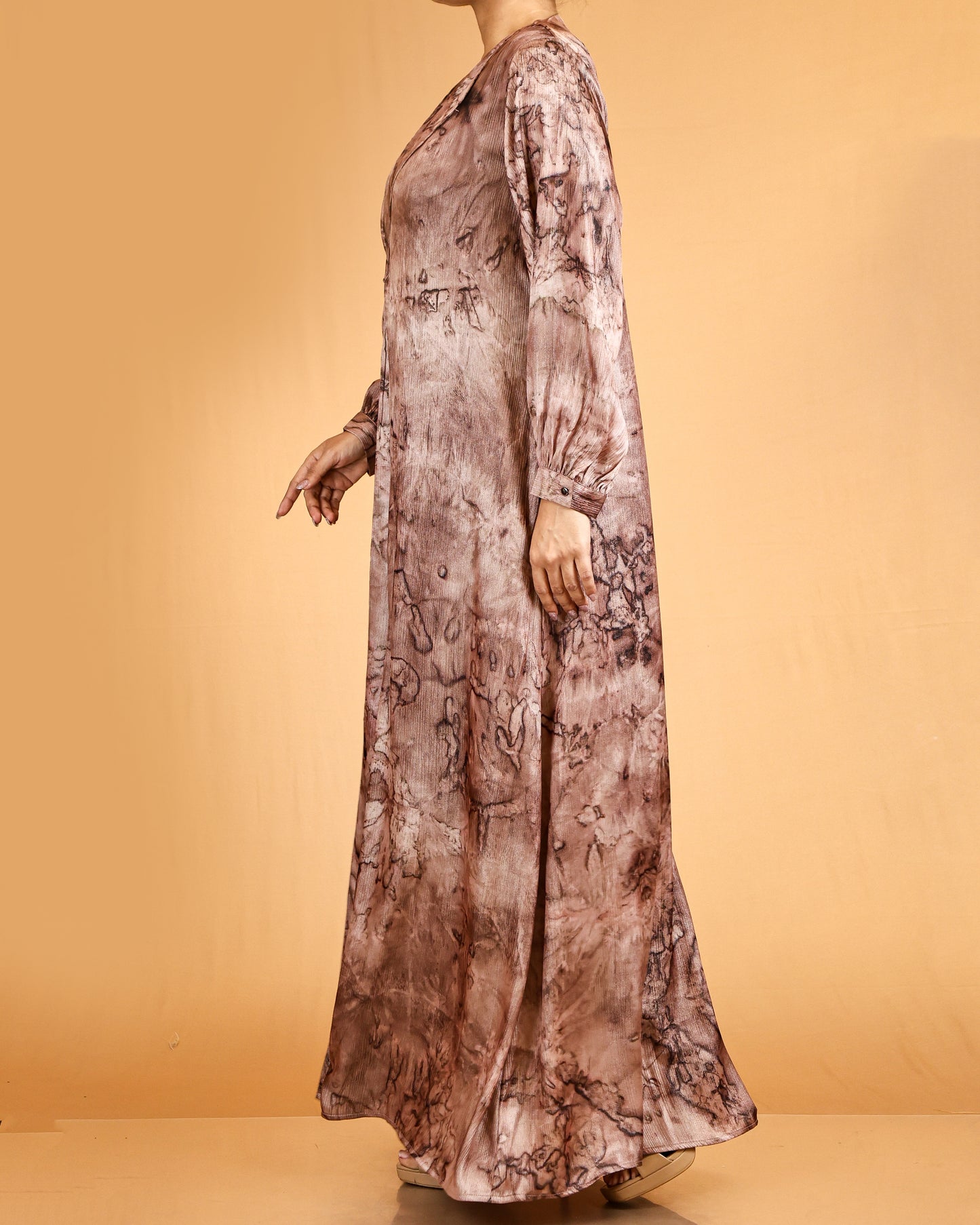 Tie-Dye abaya Coat